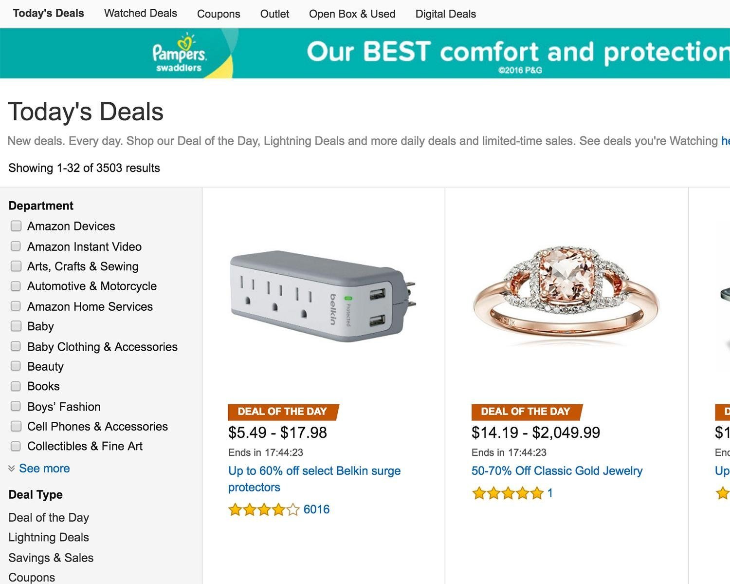 Amazon Gold Box