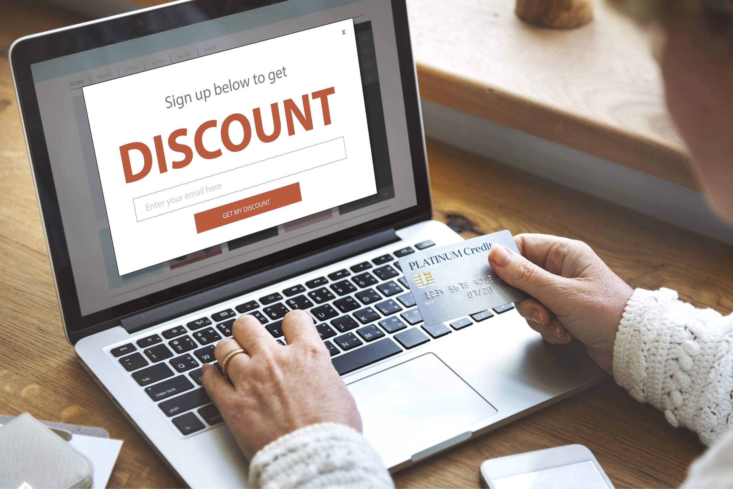 Discount sale shopping online.