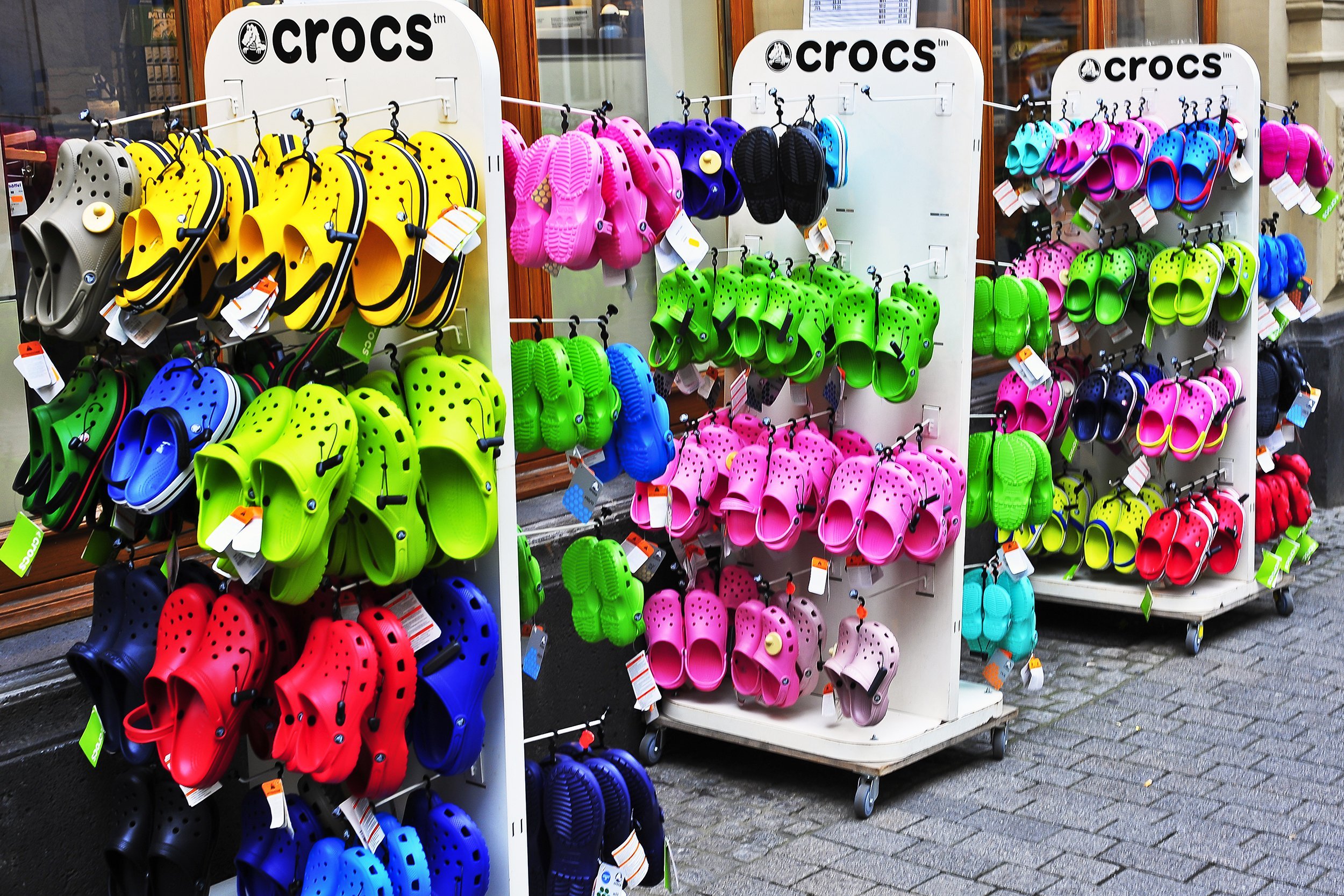 Crocs for sale at the store