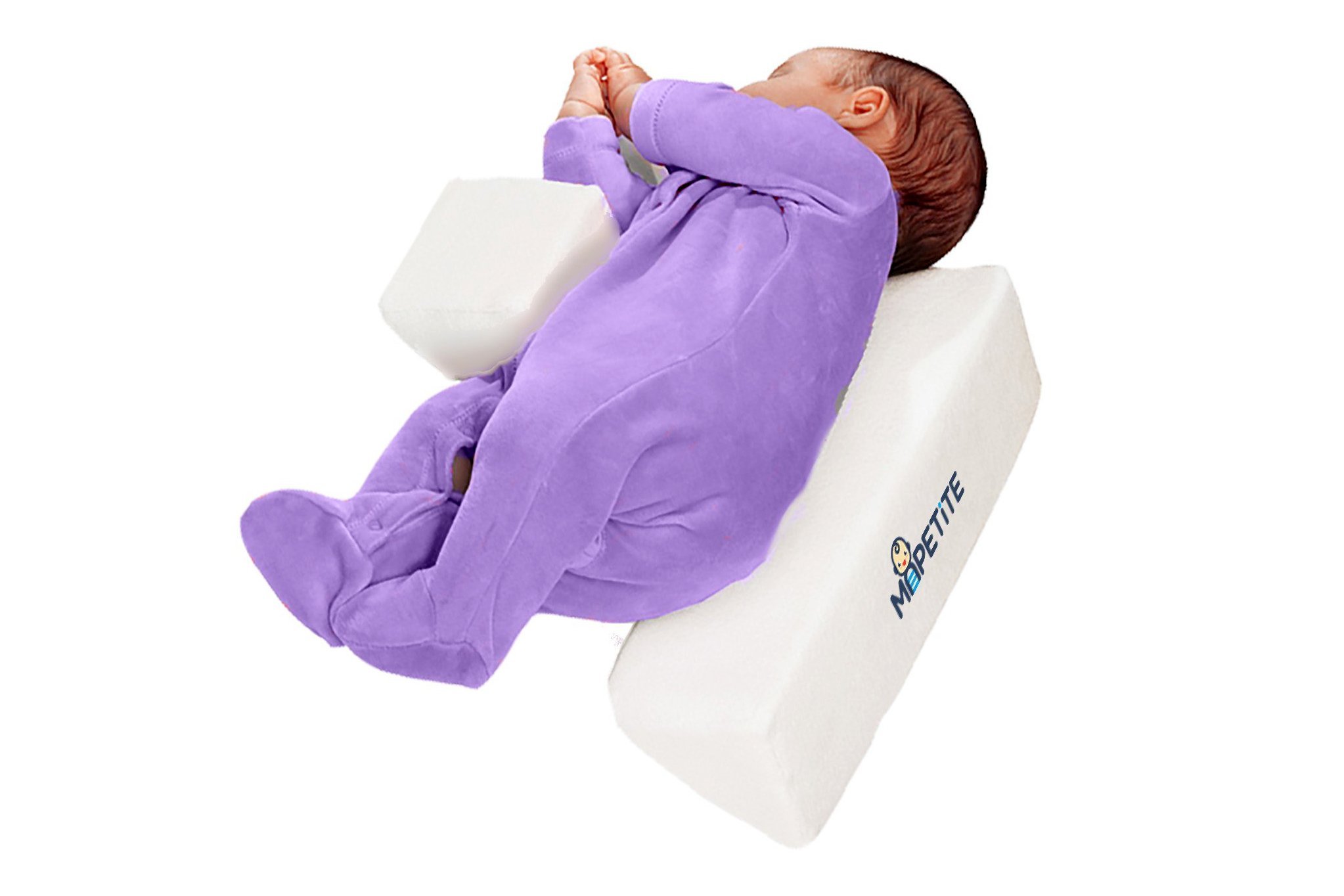 Baby in a sleep positioner