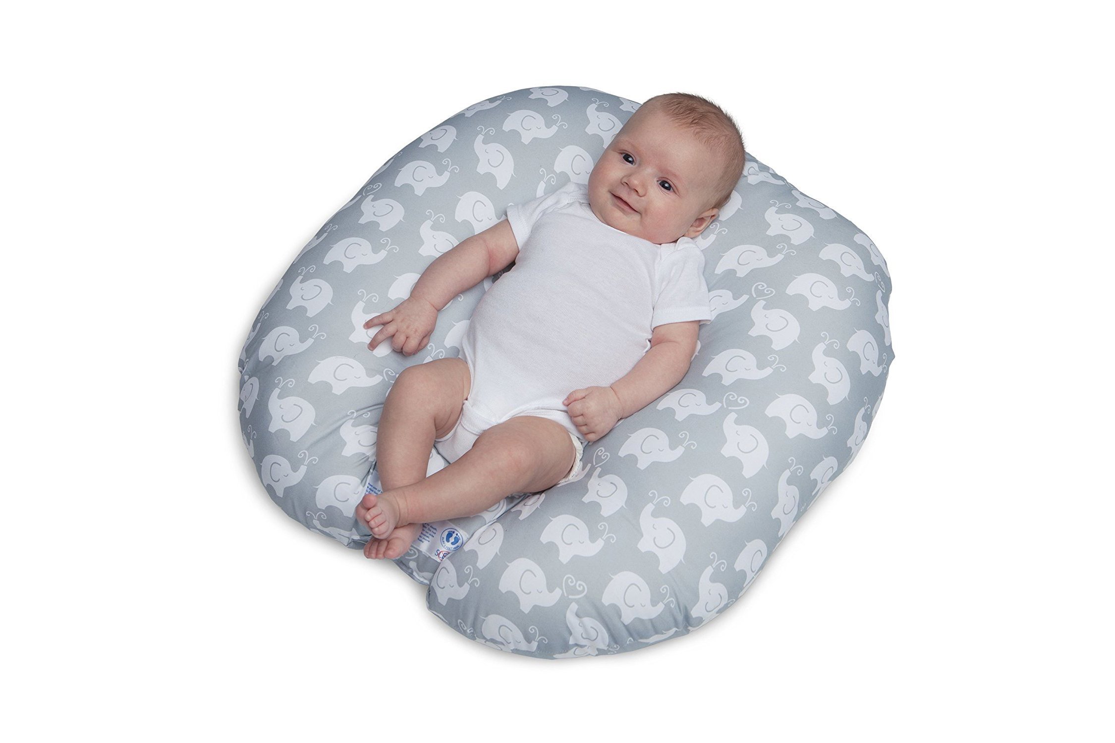 Baby in a soft infant seat