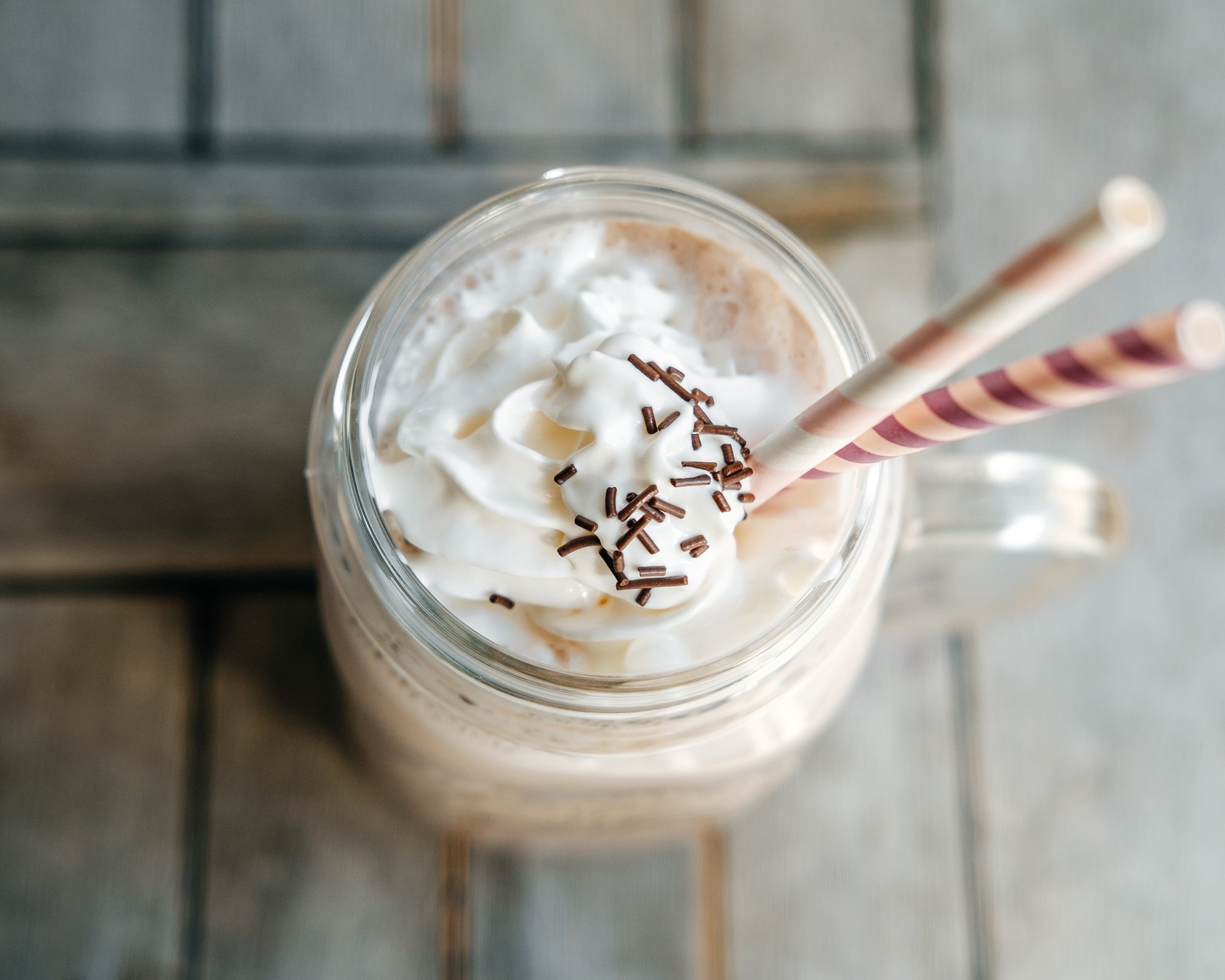 White Chocolate-Covered Strawberry Boozy Milkshake