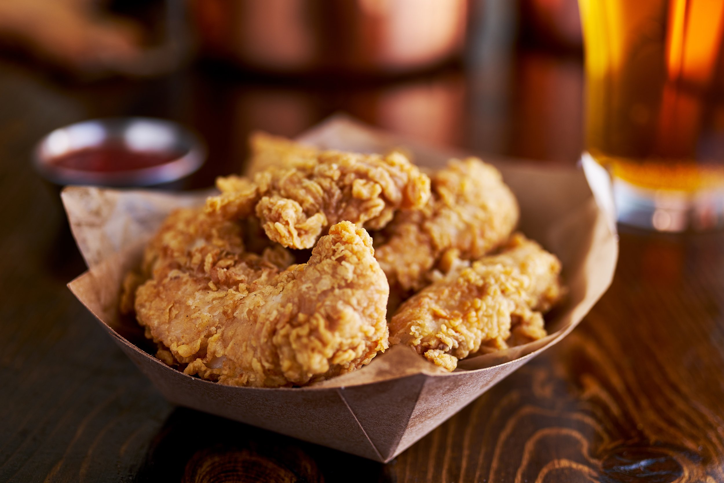 Maple Mustard Buttermilk-Crusted Chicken Tenders