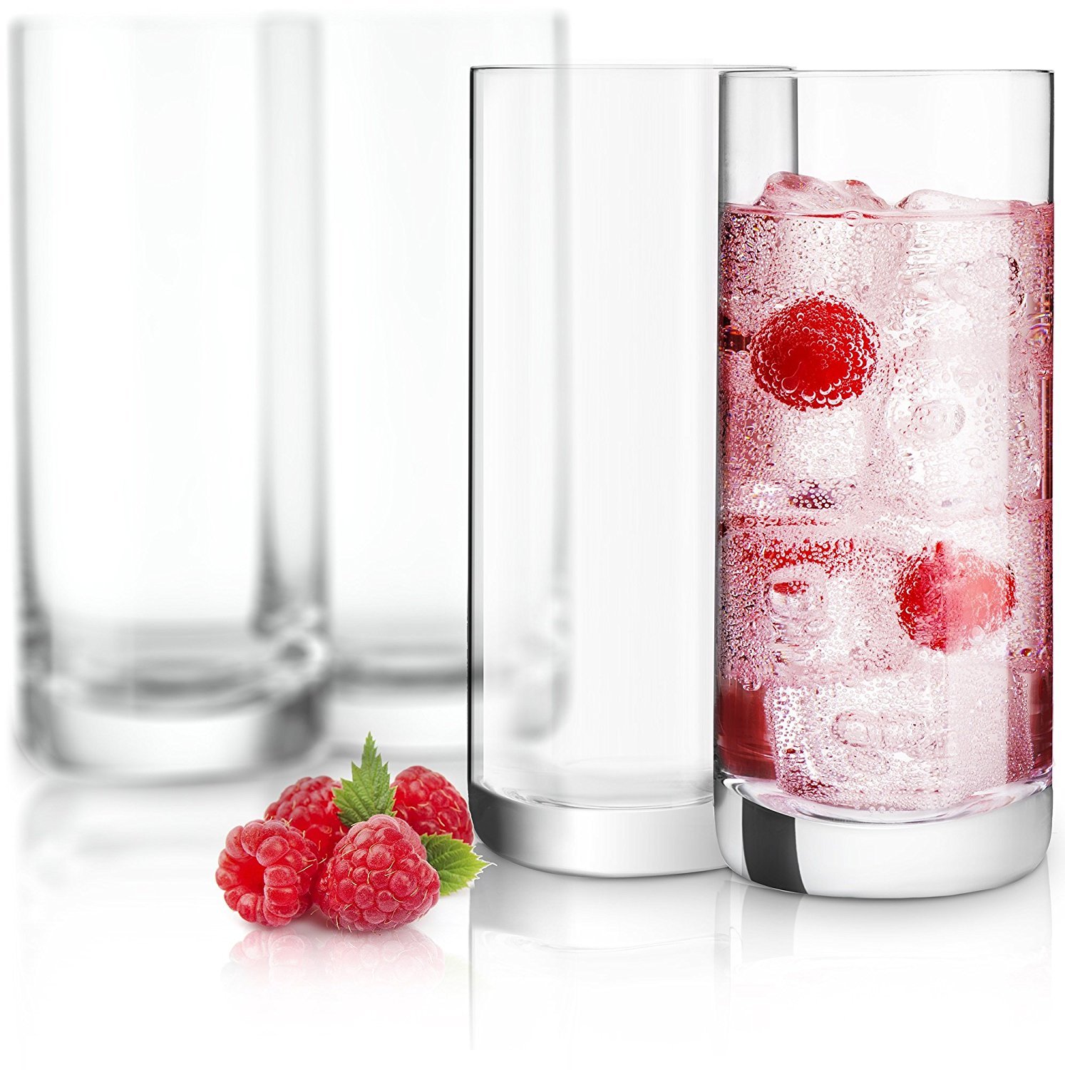 JoyJolt Stella Lead Free Crystal Highball Glass