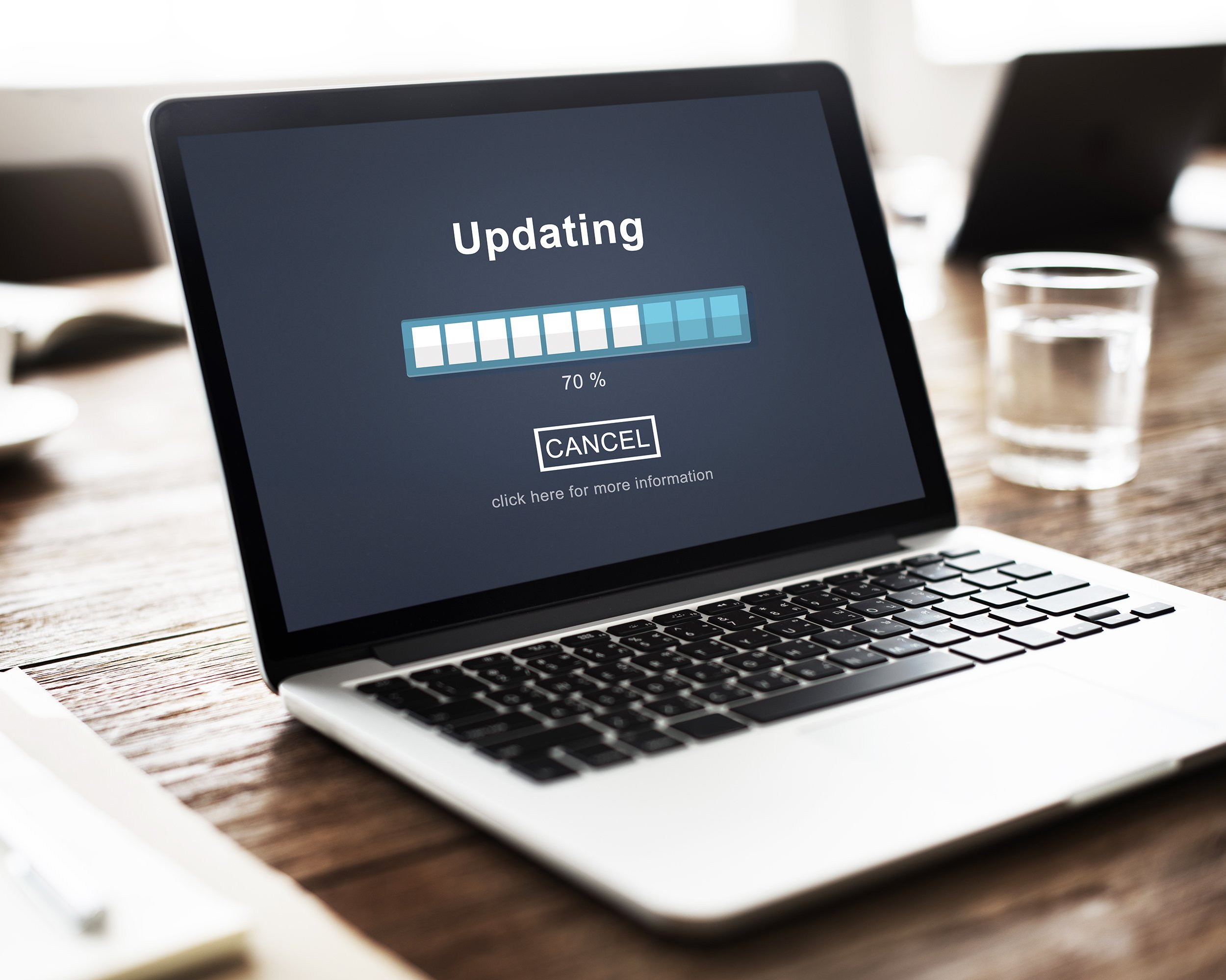 software update on laptop