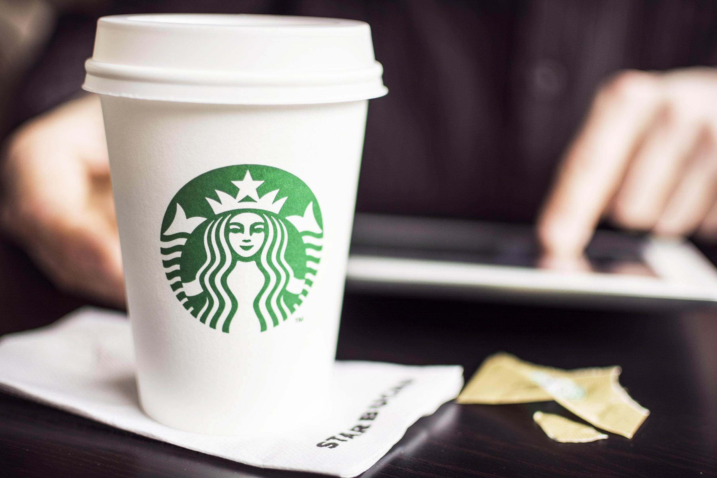 cup of Starbucks coffee