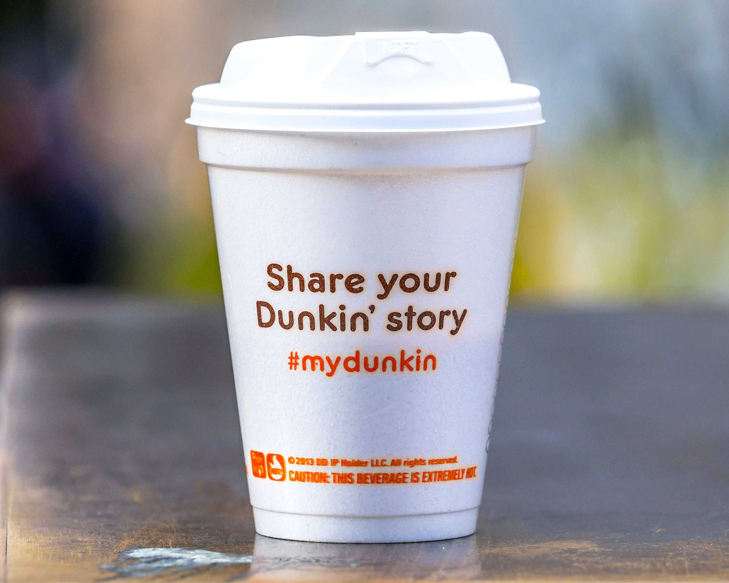 cup of Dunkin' Donuts coffee