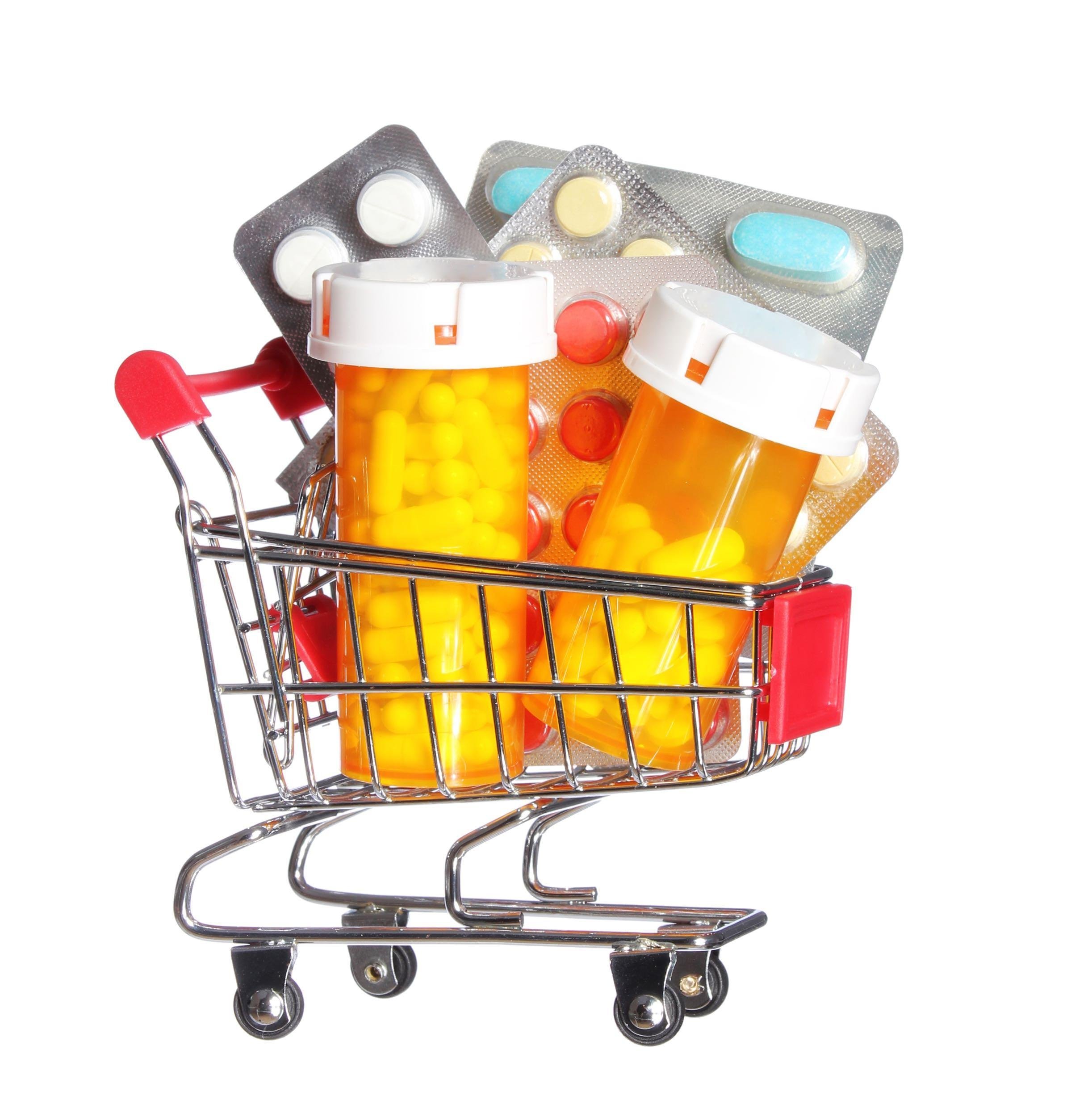 cart with medicine