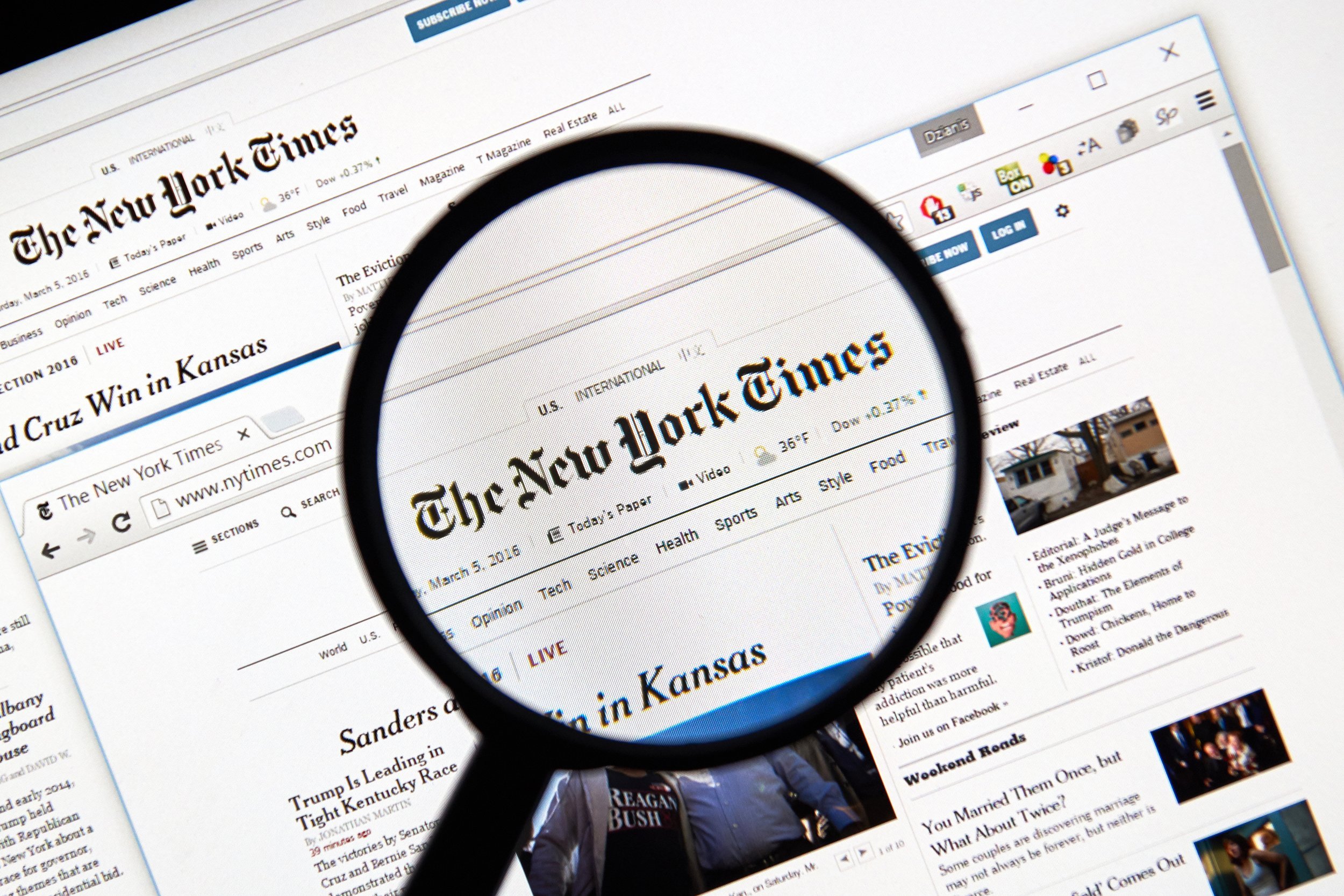 The New York Times newspaper