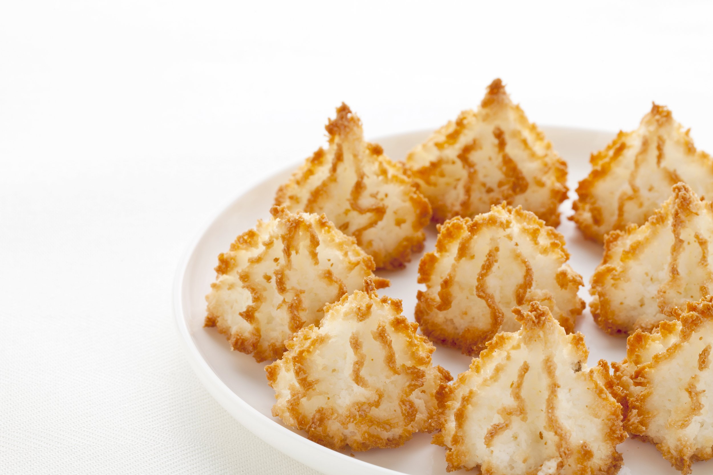 Close-up of coconut macaroons