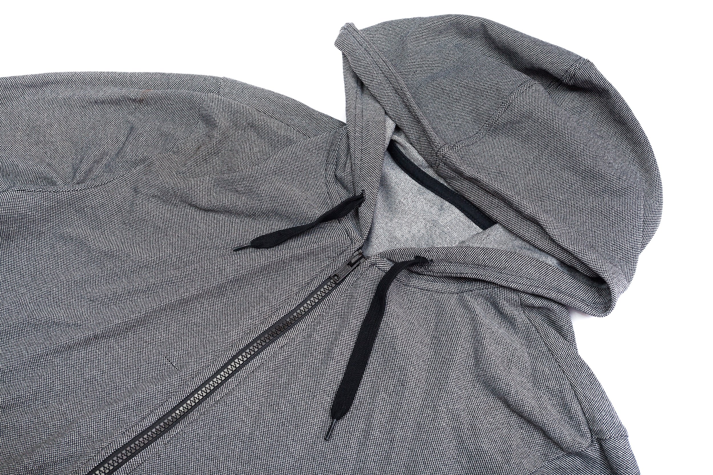 grey hoodie