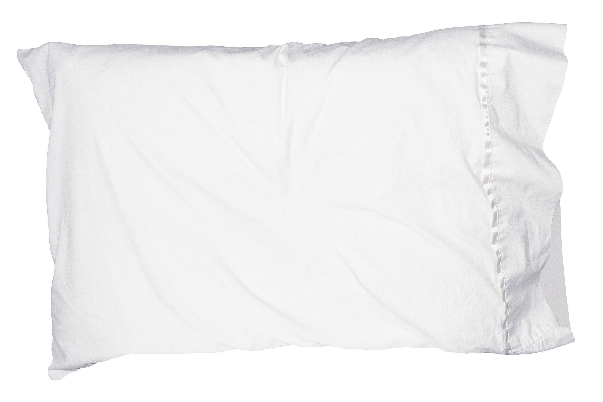 white pillow case