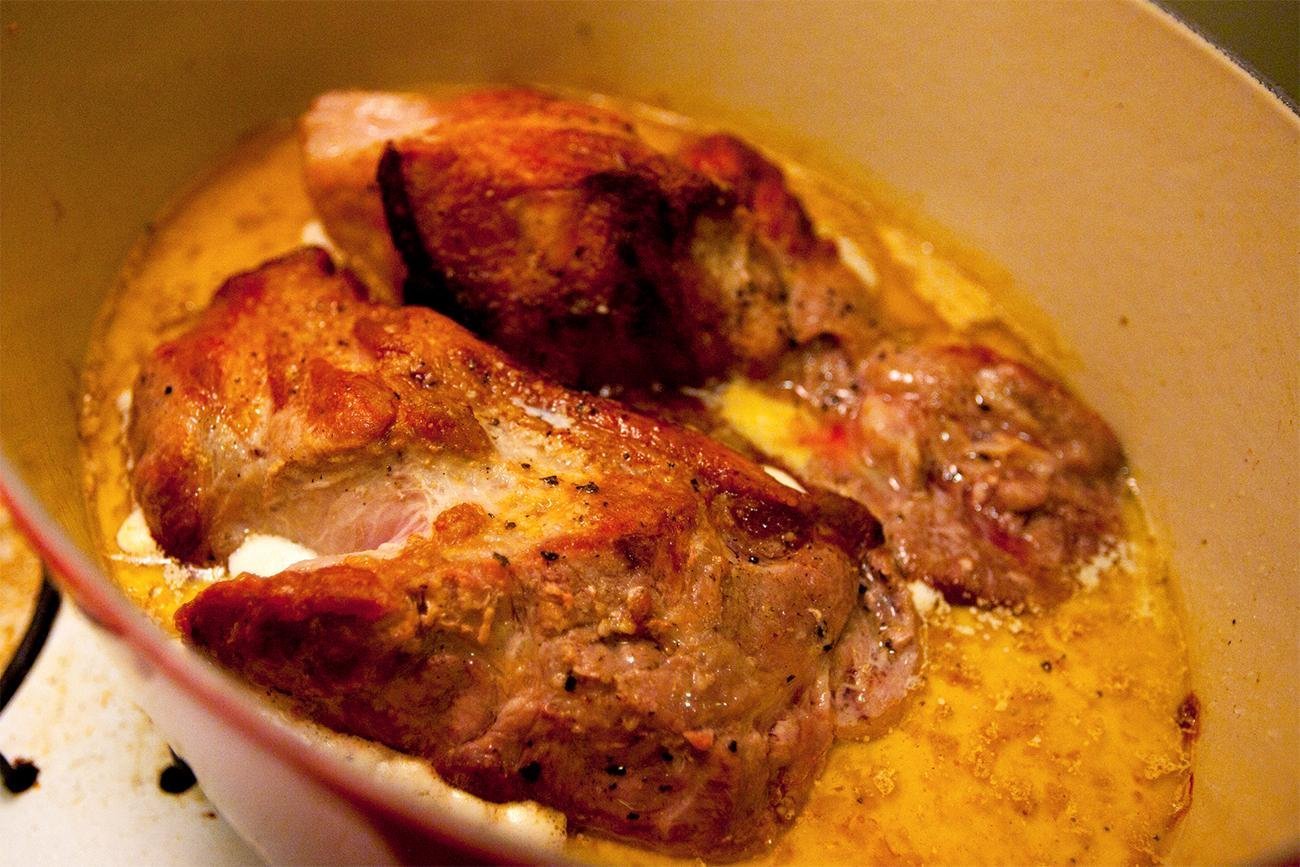 Pork Shoulder Braised in Milk