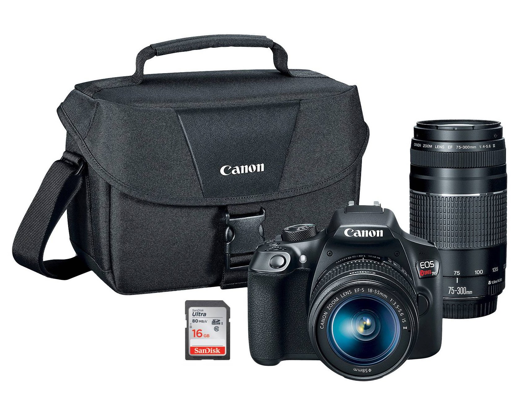 Canon Rebel T6 DSLR Bundle