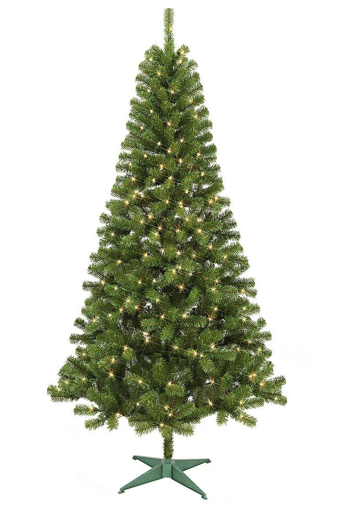 7' Pre-Lit Alpine Balsam Fir With 250 Clear Lights