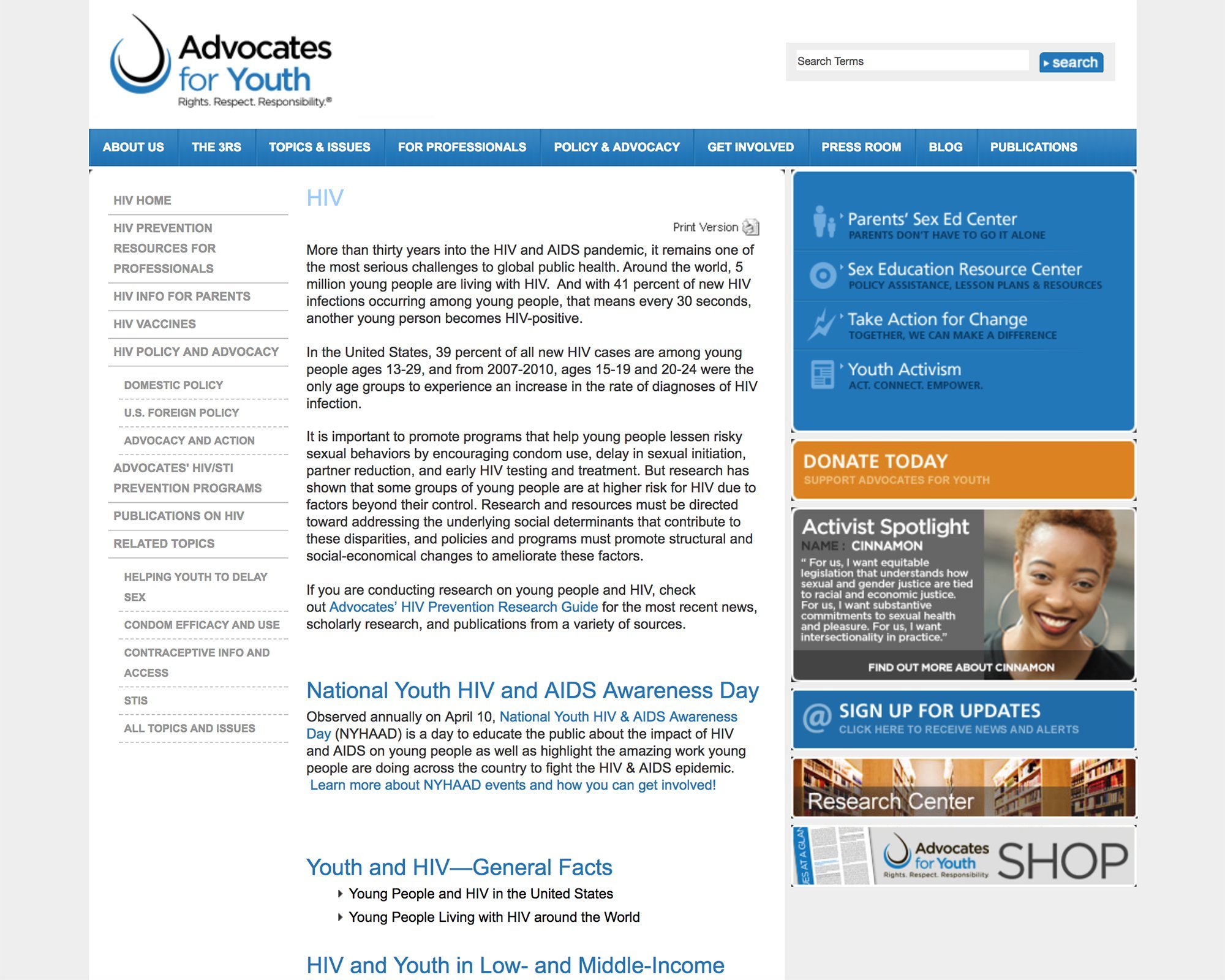 Advocates for Youth