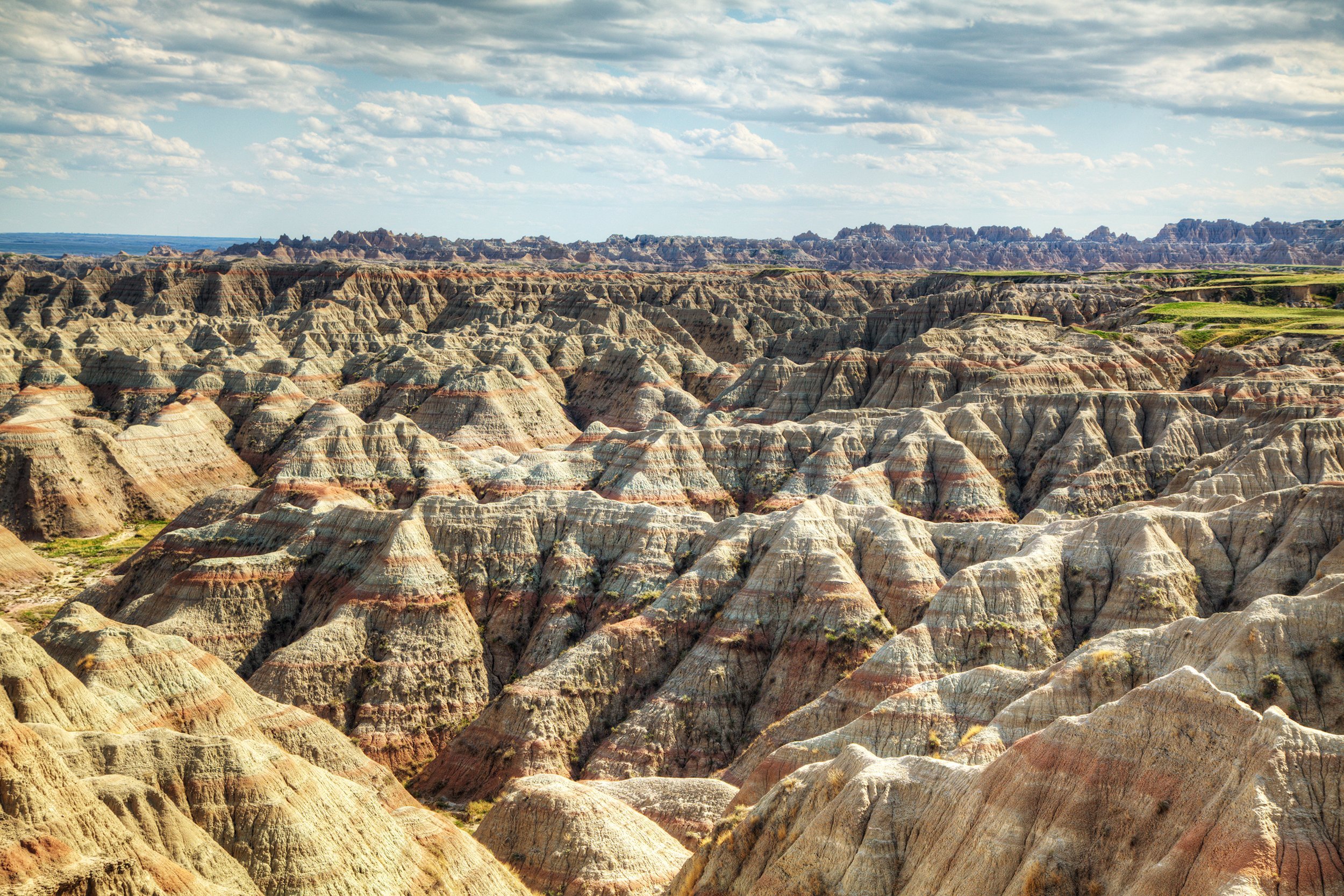 scenic view at Badlands National Park, South Dakota