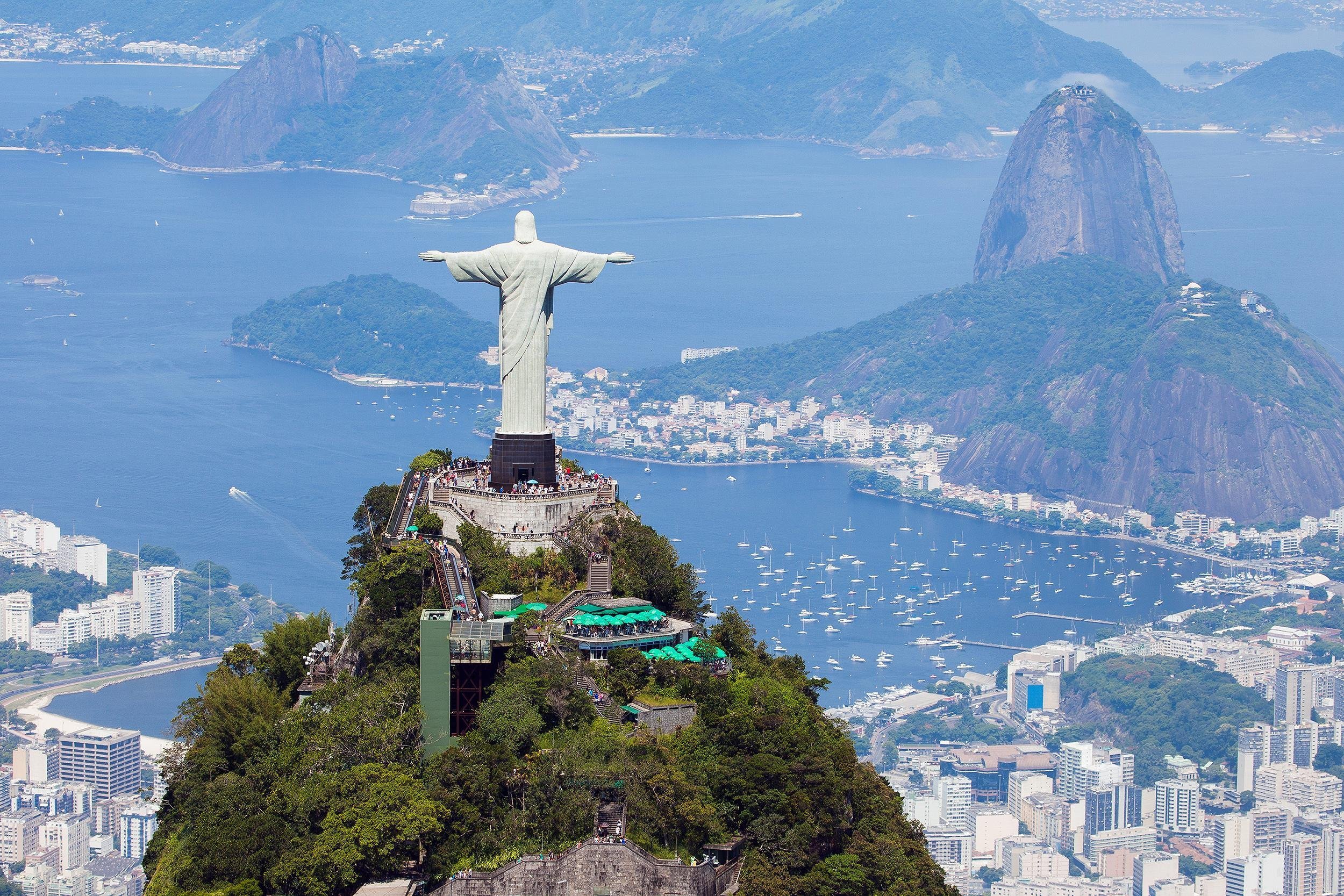 Rio de Janeiro with Christ Redeemer and Corcovado Mountain