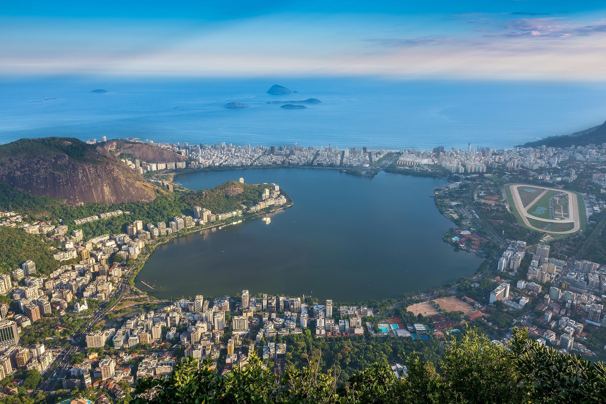 Lagoa Rodrigo de Freitas, Ipanema, Leblon in Rio de Janeiro, Brazil