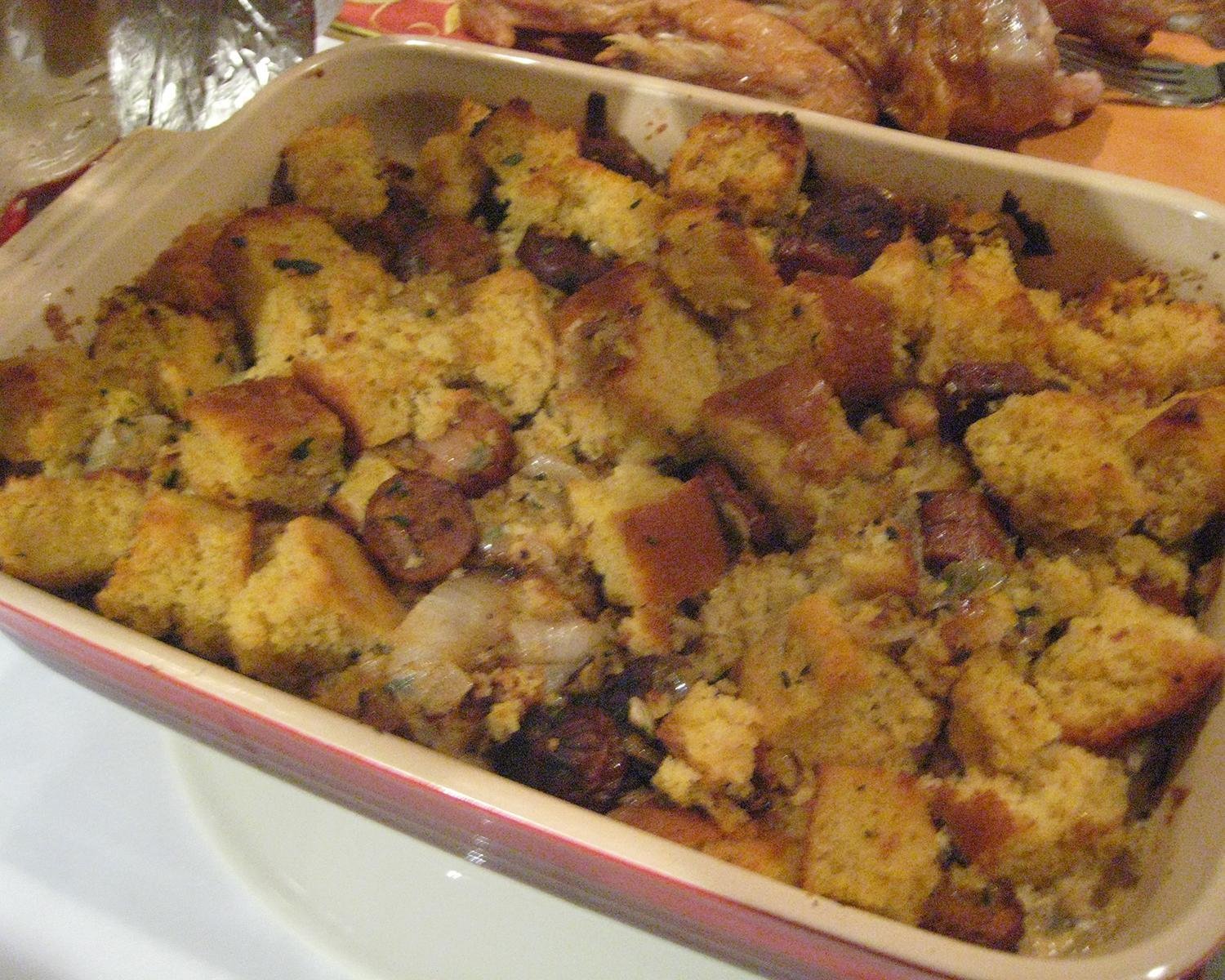 Cornbread and Turkey Sausage Stuffing