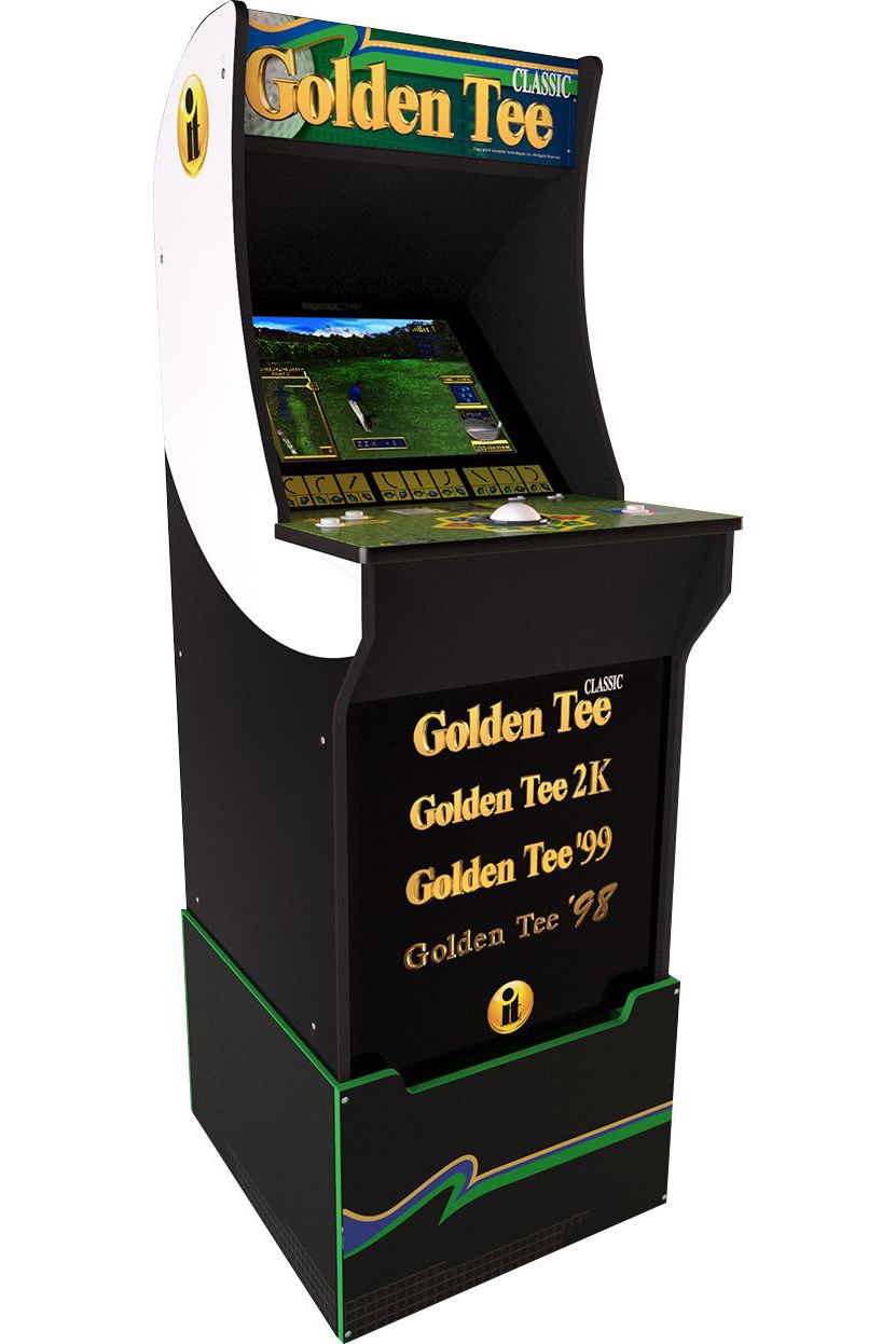 Arcade1Up Golden Tee Arcade Cabinet With Riser