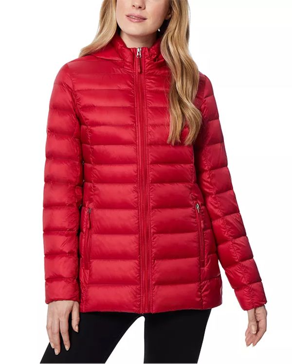 32 Degrees Packable Hooded Down Puffer Coat