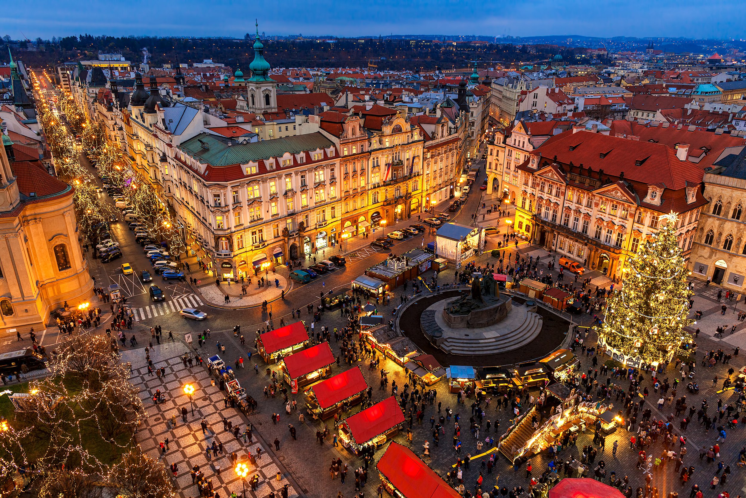 Christmas at Old Town Square in Prague, Czech Republic
