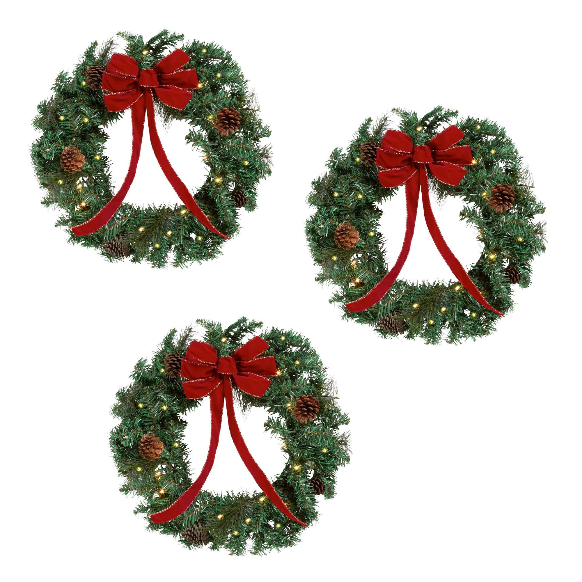 Christmas Tree Shops Lit Wreaths