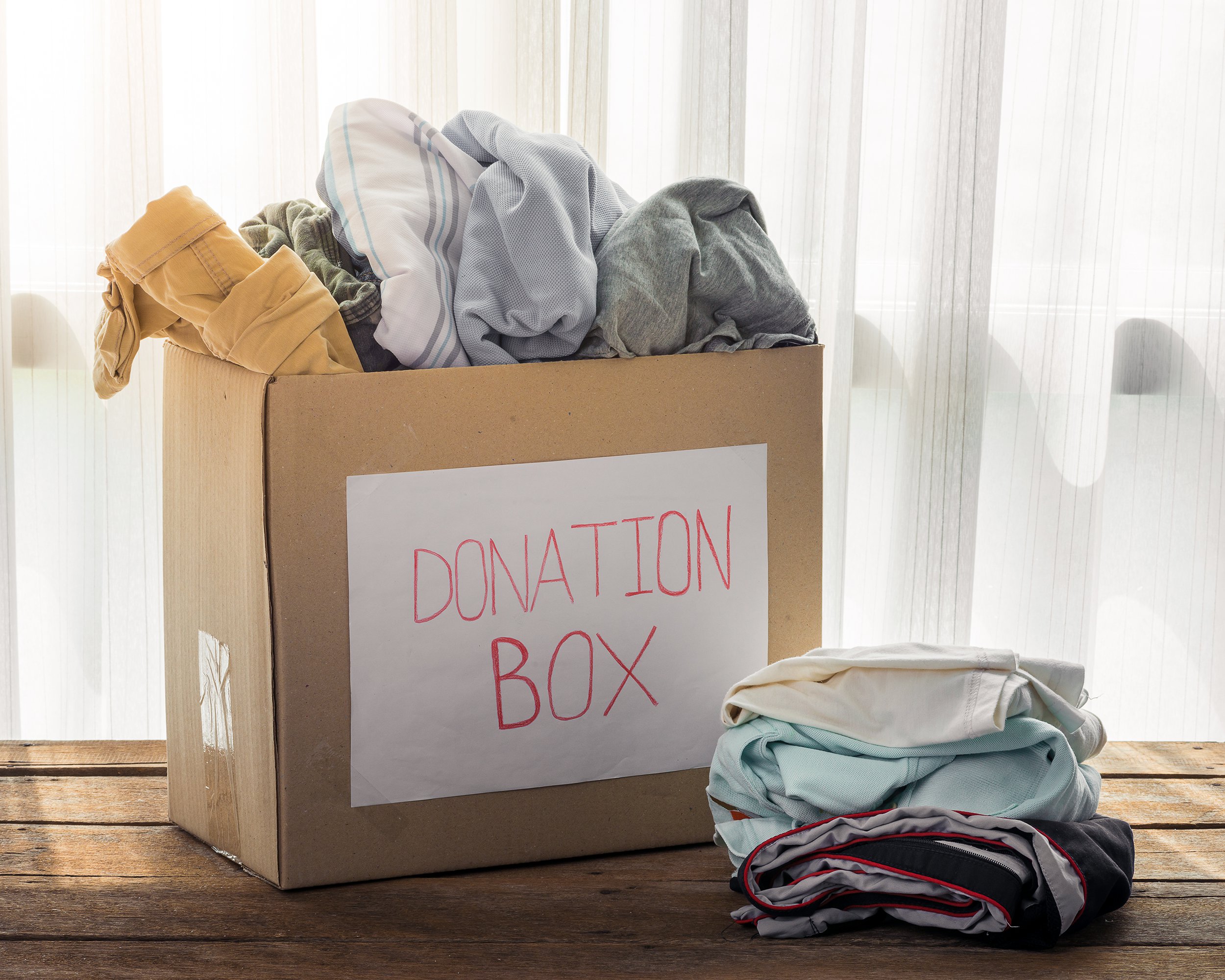 clothing donation box