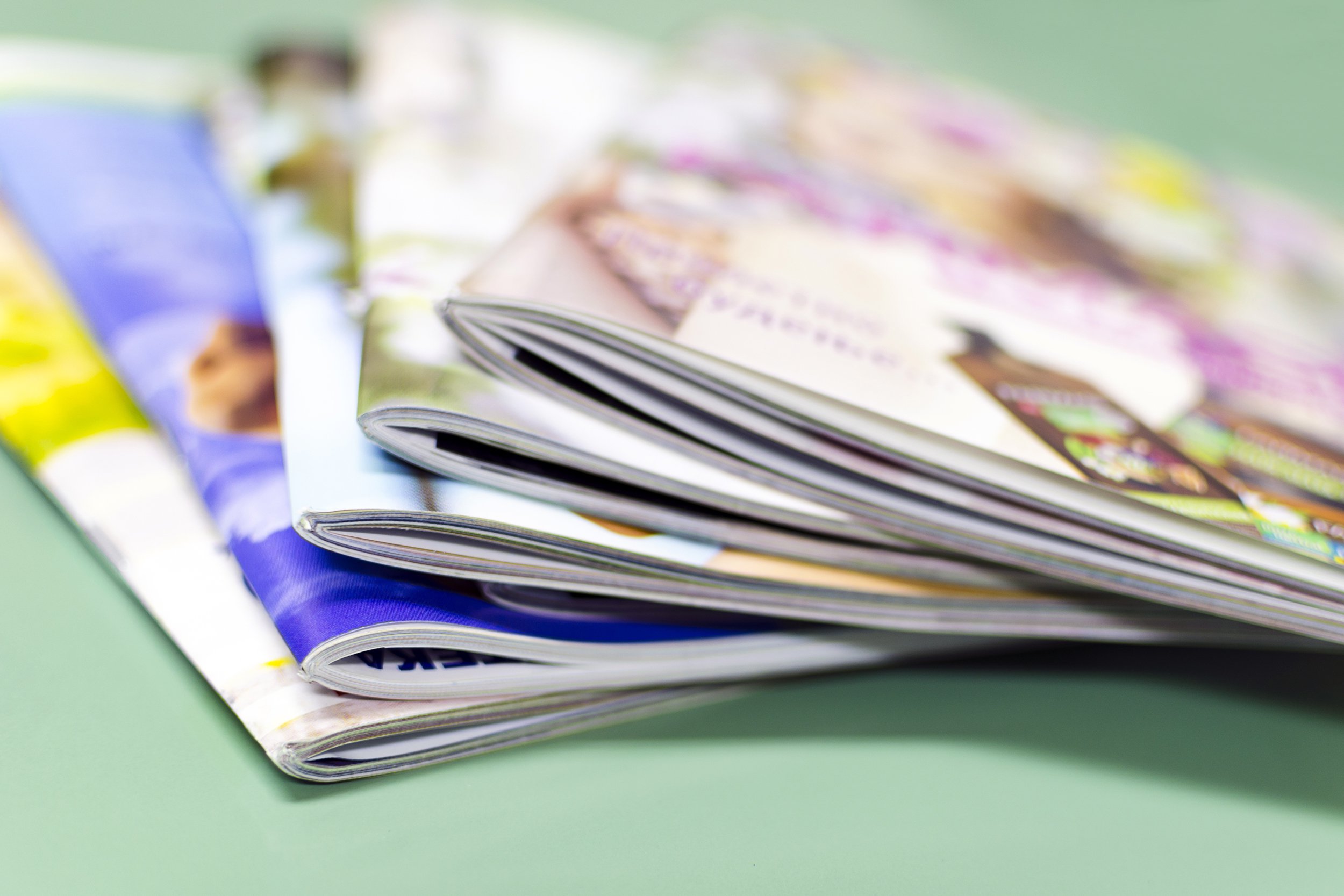 stack of magazines