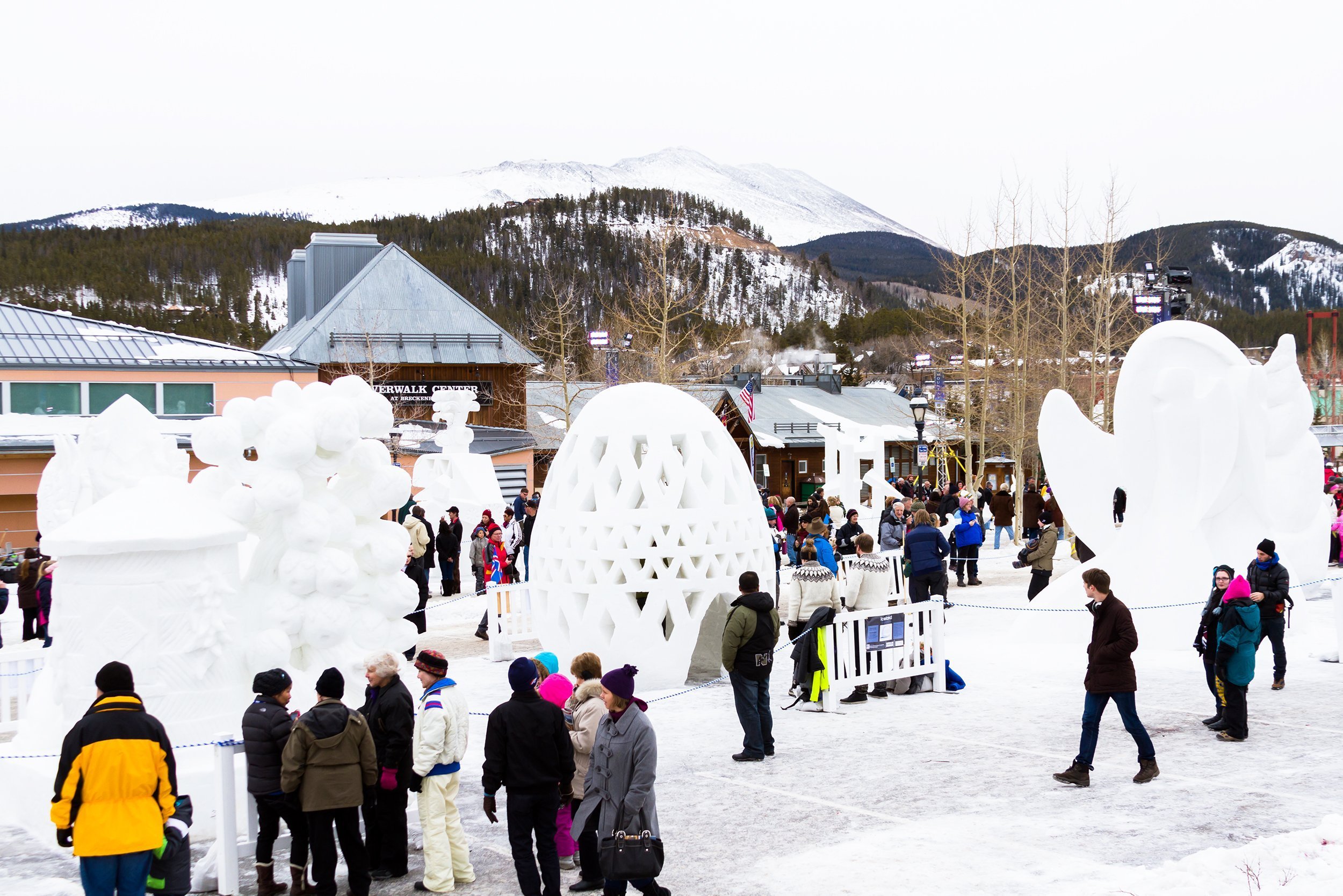 International Snow Sculpture Championships in Breckenridge, CO