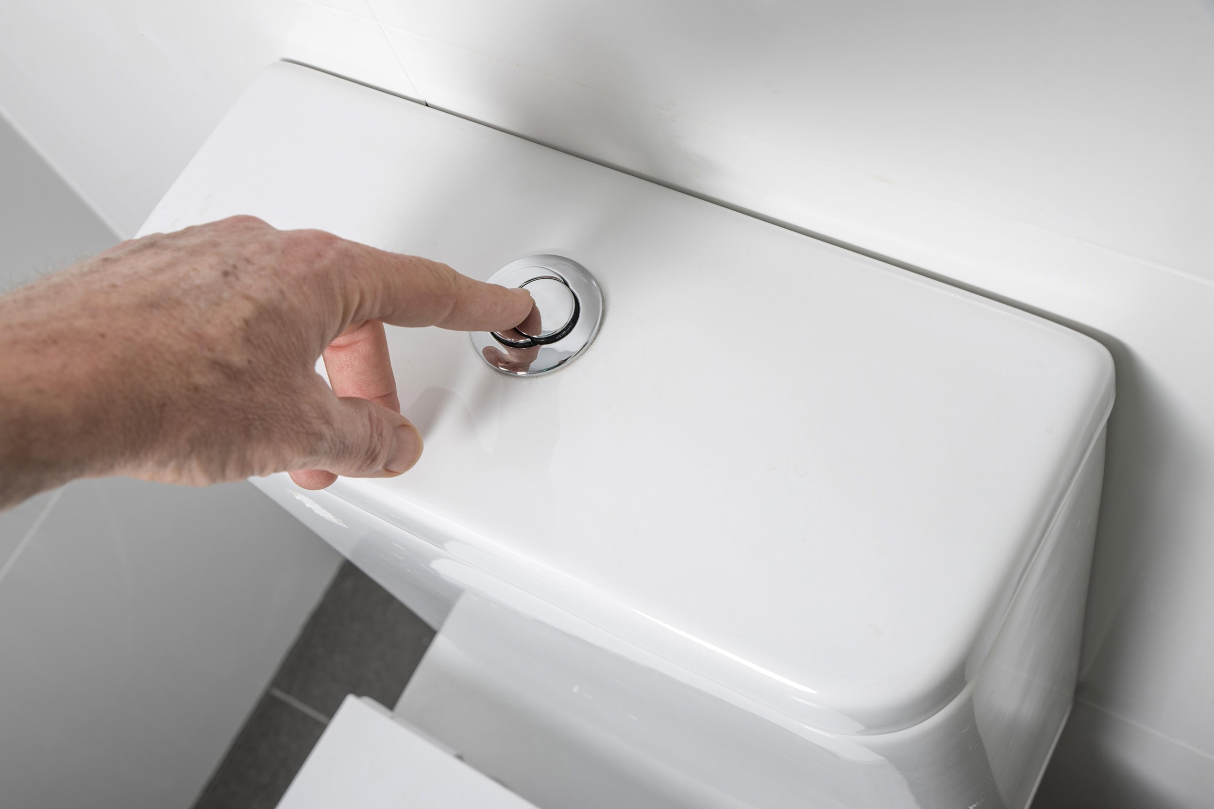 flushing toilet