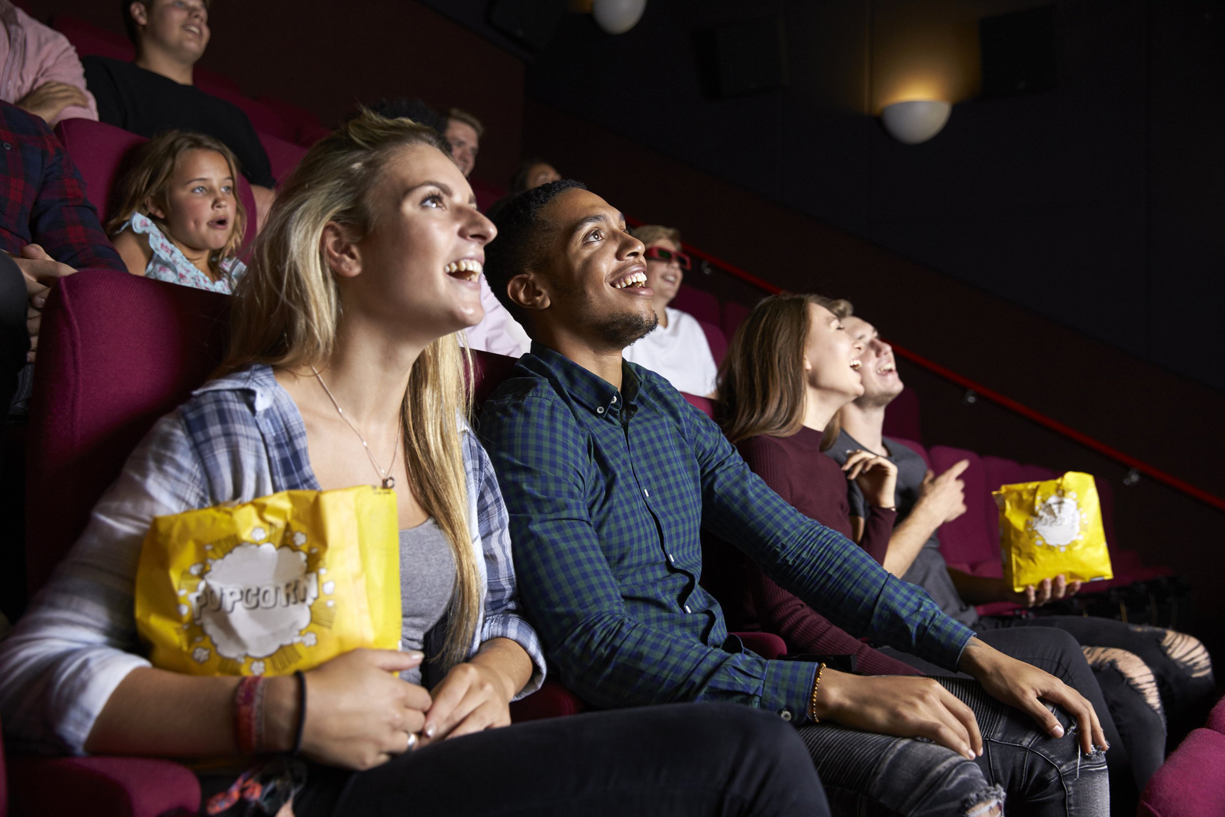 Friends at a movie theater