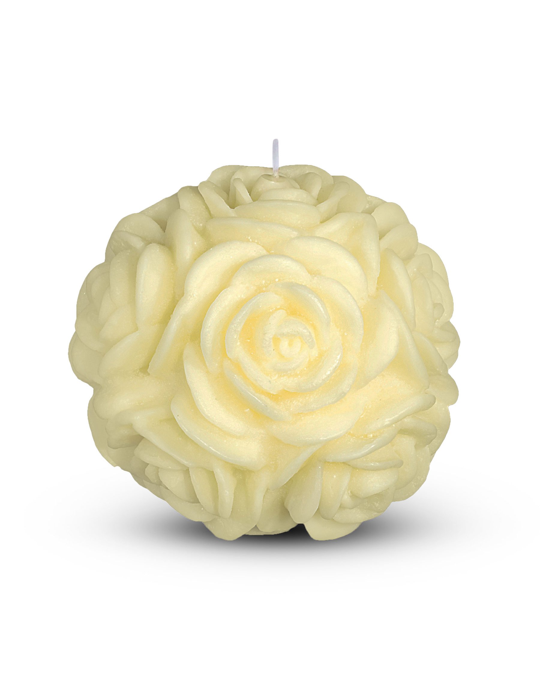 Hand-Carved Rose Candle