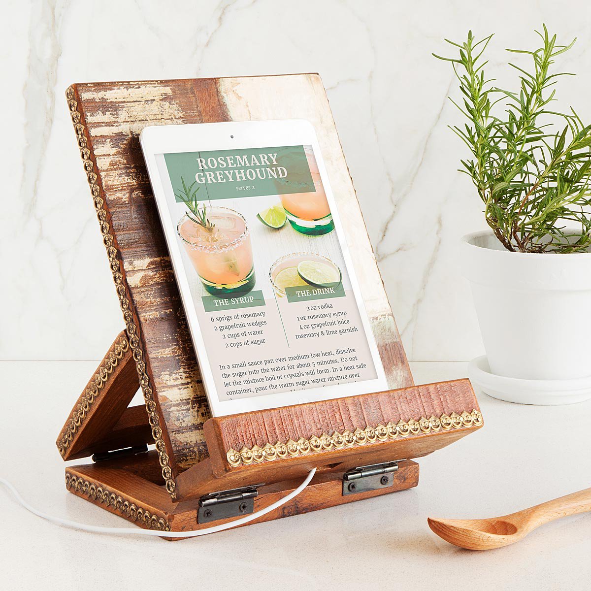 Salvaged Wood Cookbook Stand