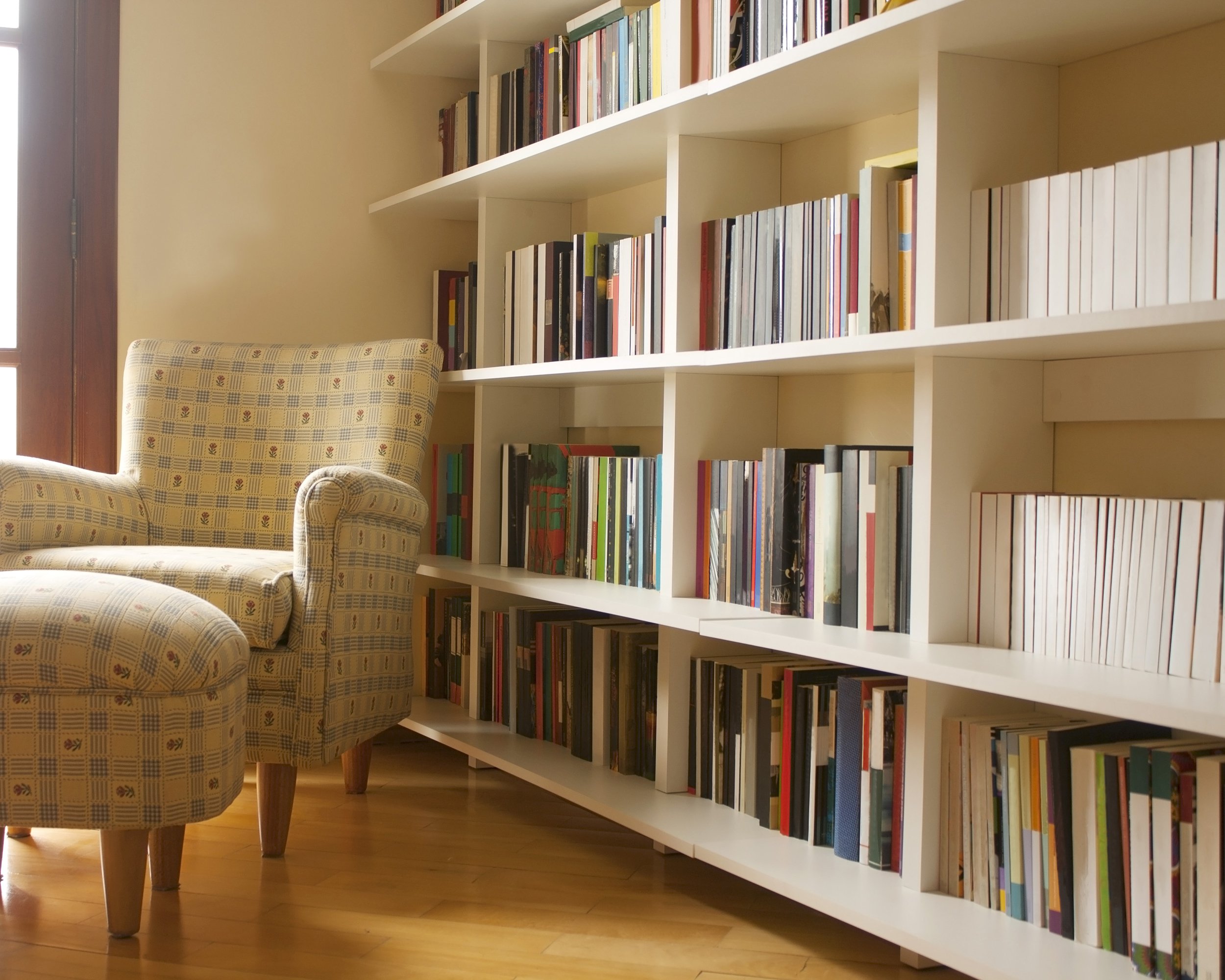 bookcase in home