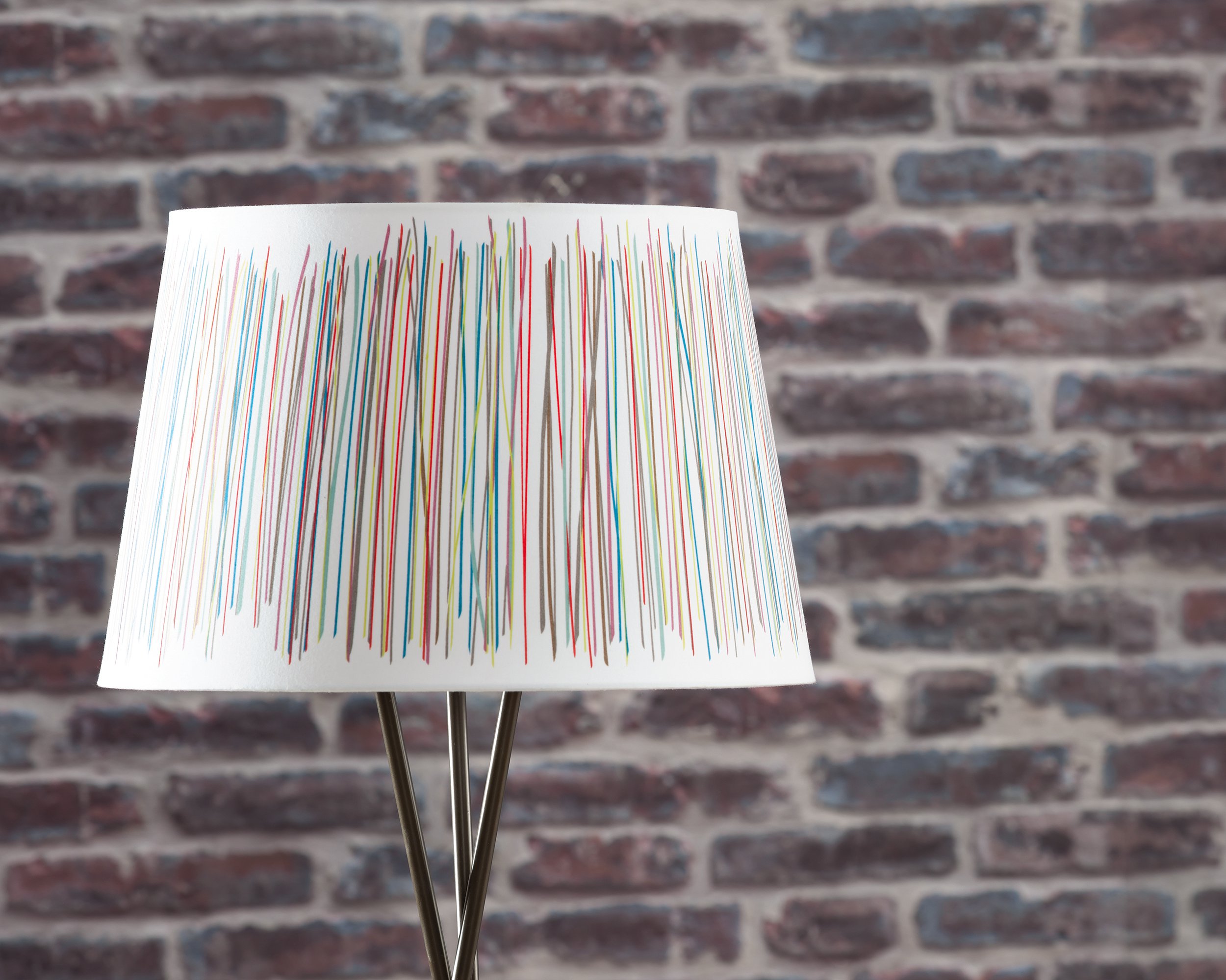 multi-colored lampshades