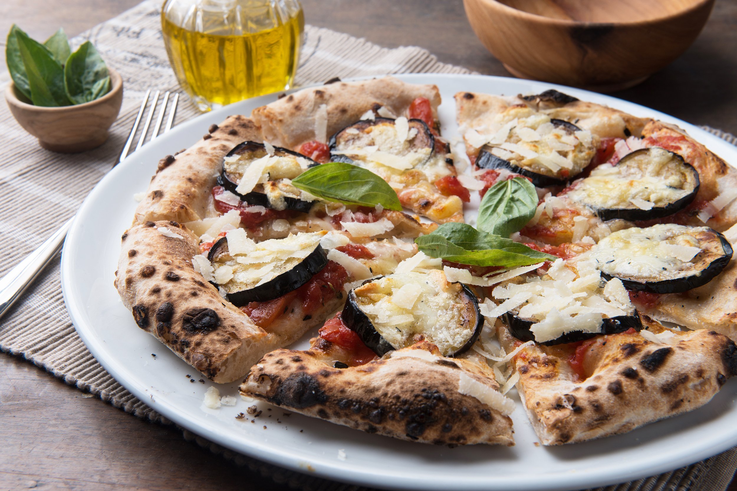 Eggplant Parmesan Pizza
