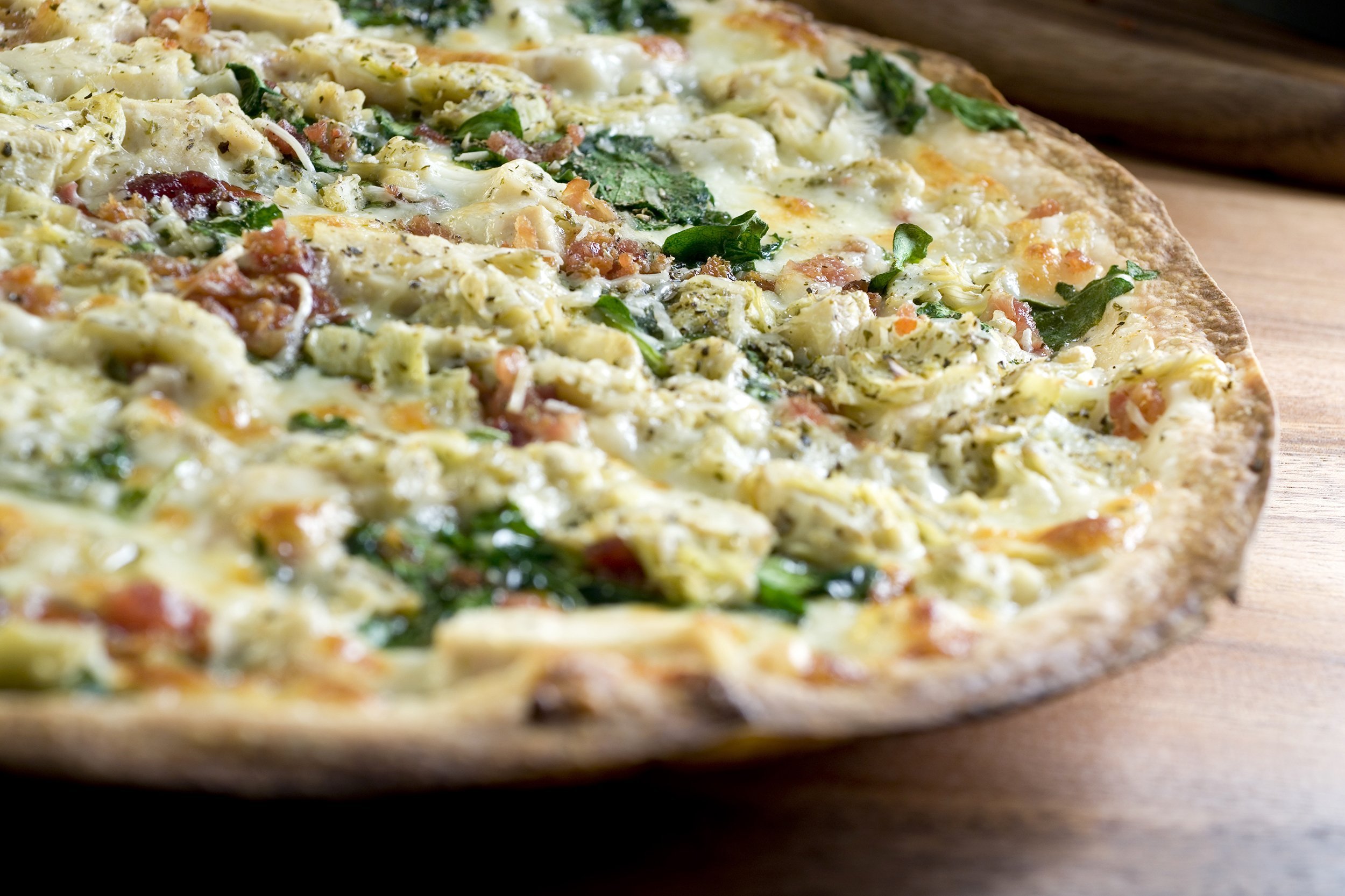 Spinach and Artichoke Dip Pizza