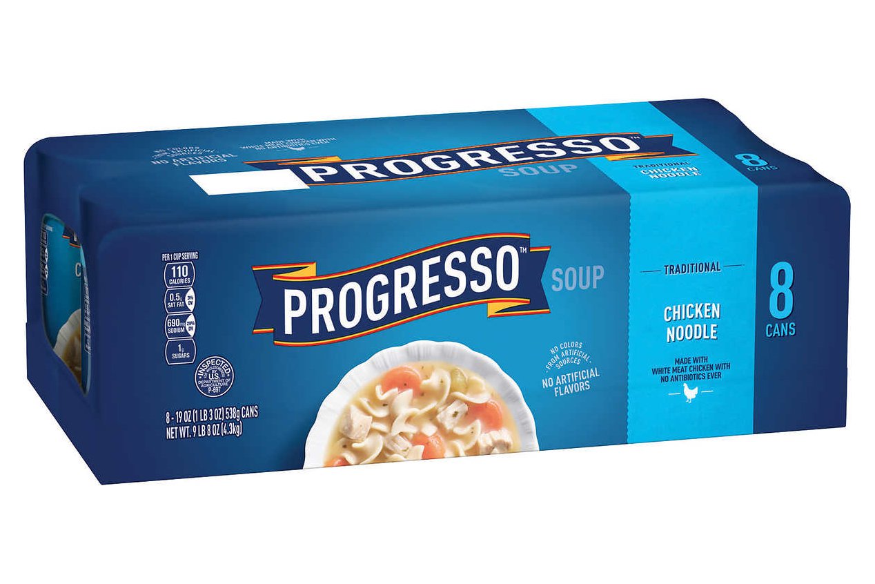 Progresso Chicken Noodle Soup Cans 19 oz, 8-Count