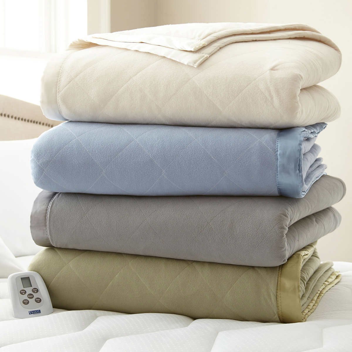Thermee Micro Flannel Electric Heated Blanket