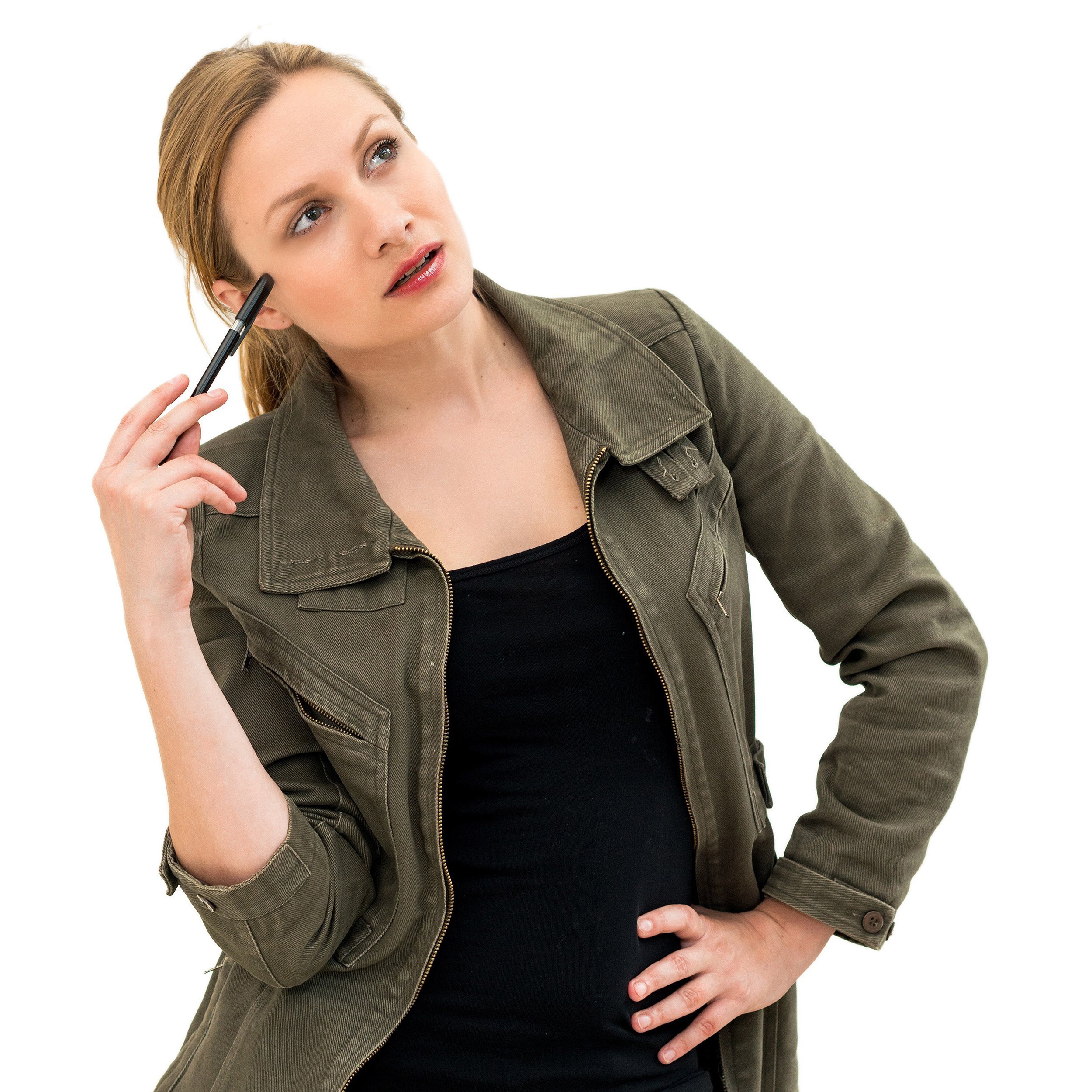 planning woman with pen