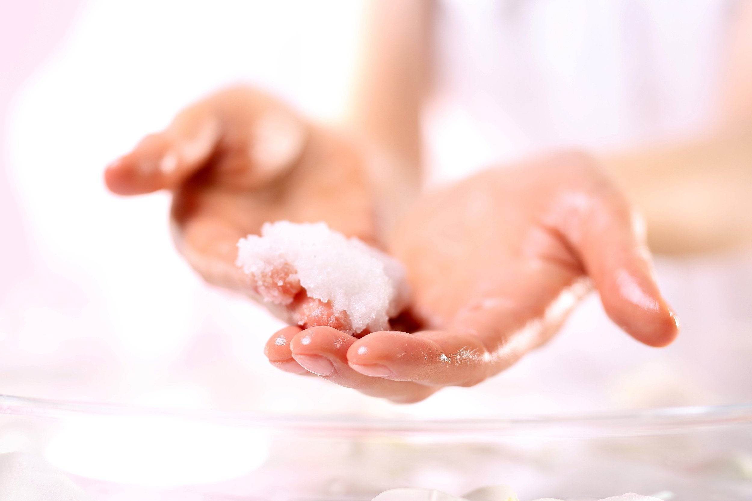 Homemade exfoliant scrub