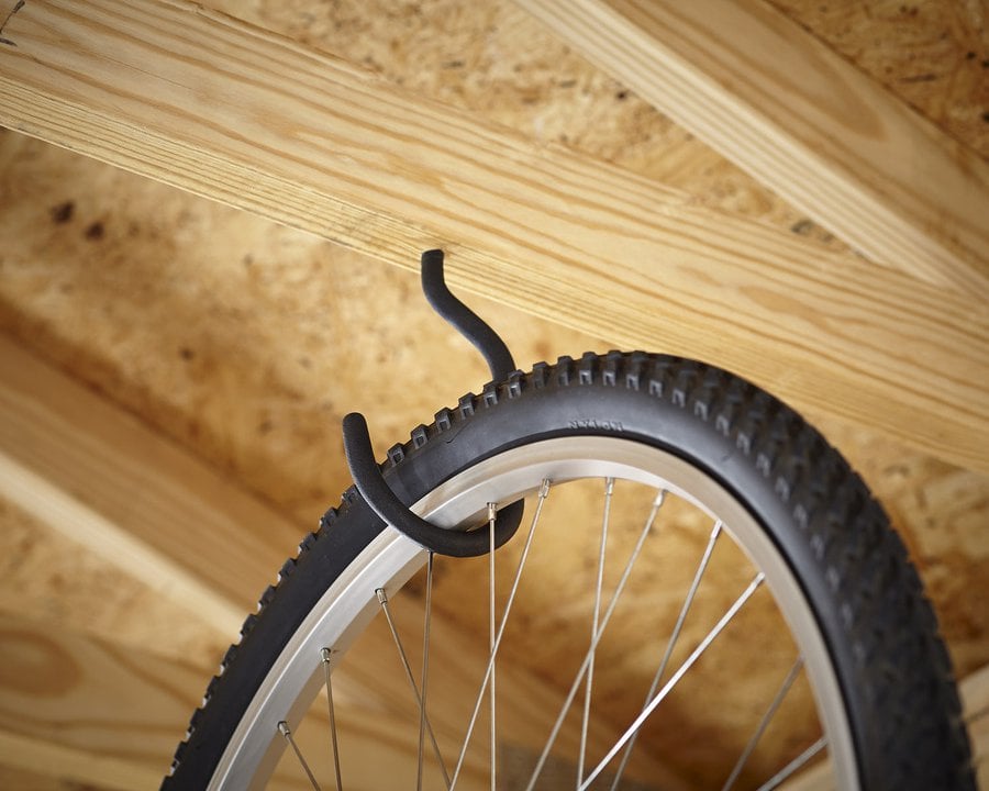 Blue Hawk 1-Bike Black Steel Horizontal Bike Hook
