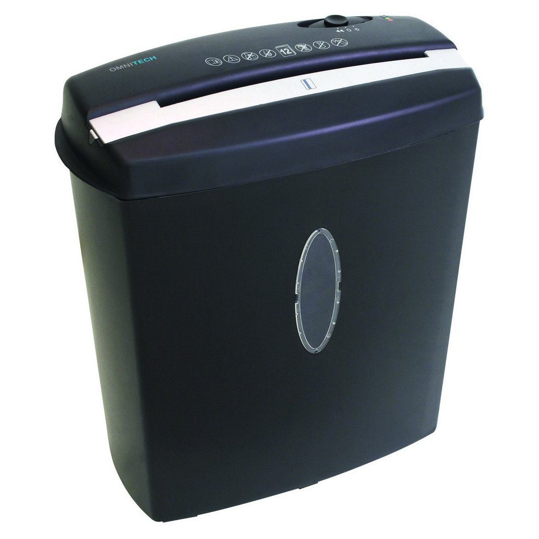 Omnitech 12-Sheet Cross-Cut Shredder