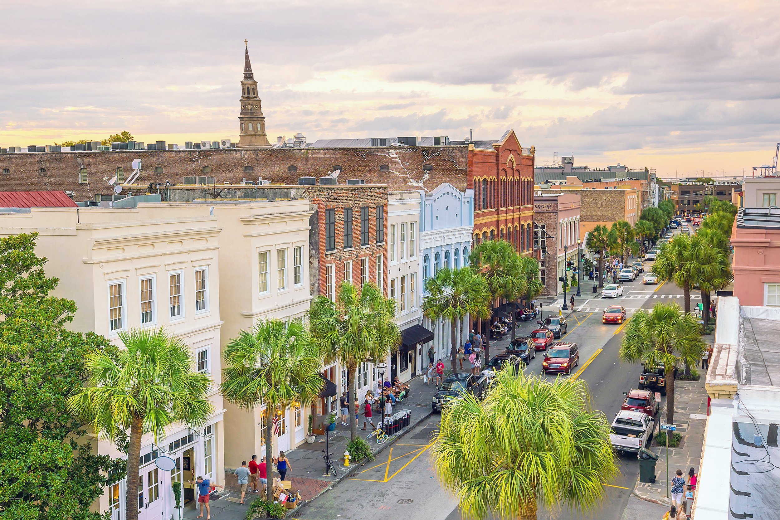 historical downtown area in Charleston, South Carolina