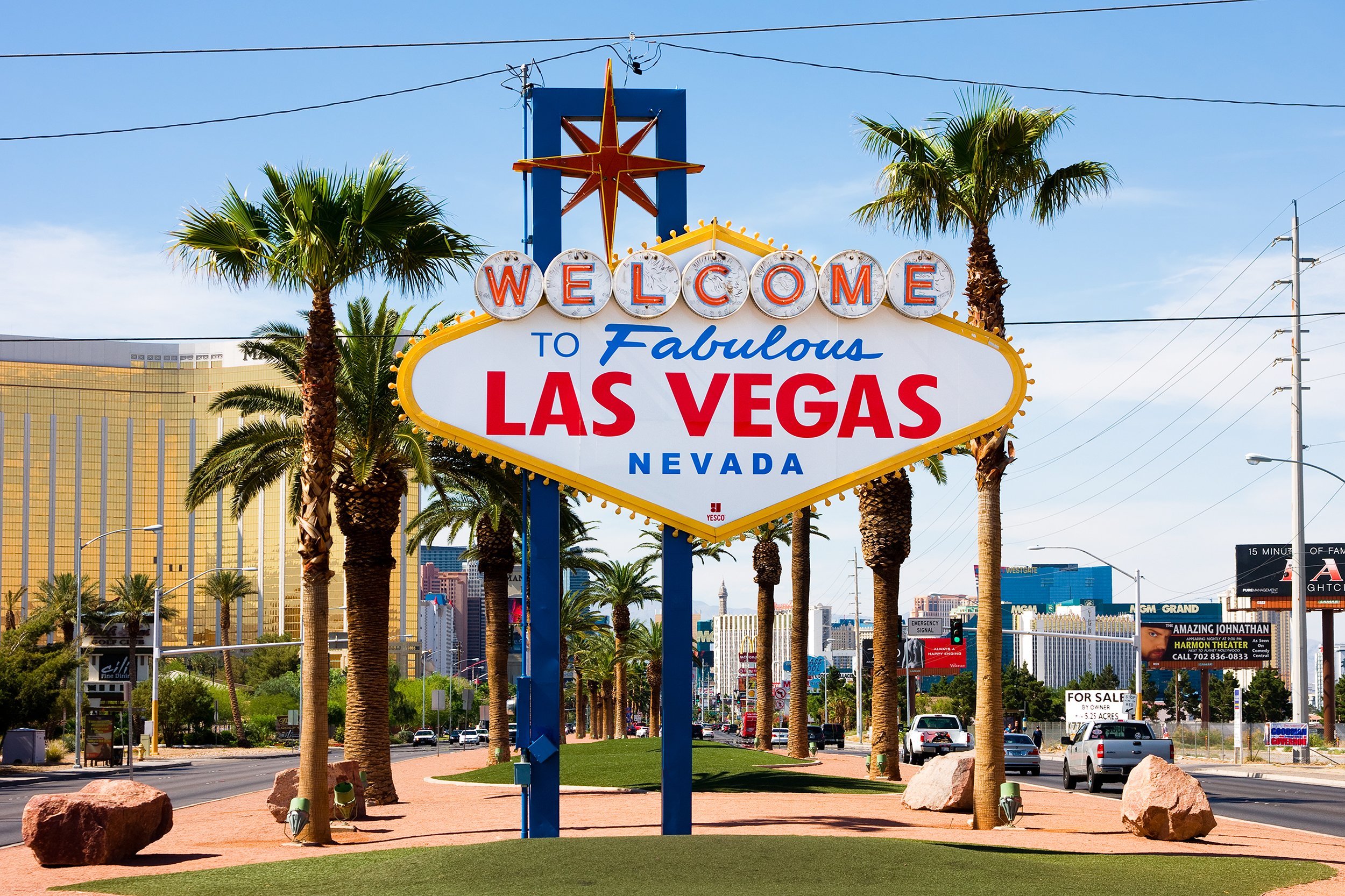 'Welcome to Fabulous Las Vegas' sign on Las Vegas Strip, Las Vegas