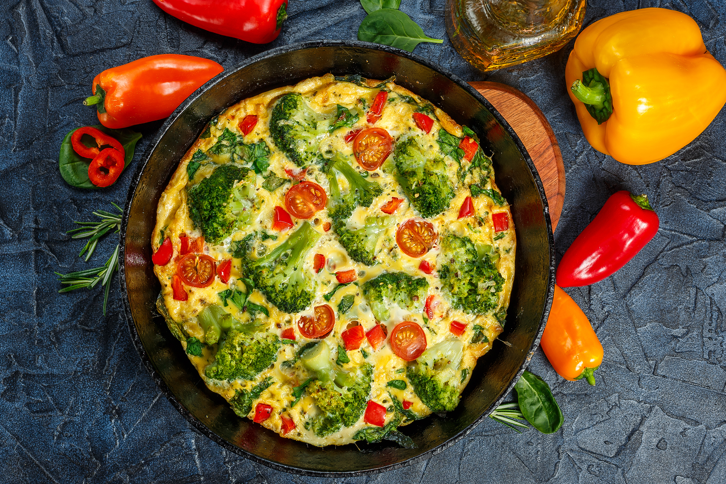 Ham and Broccoli Frittata