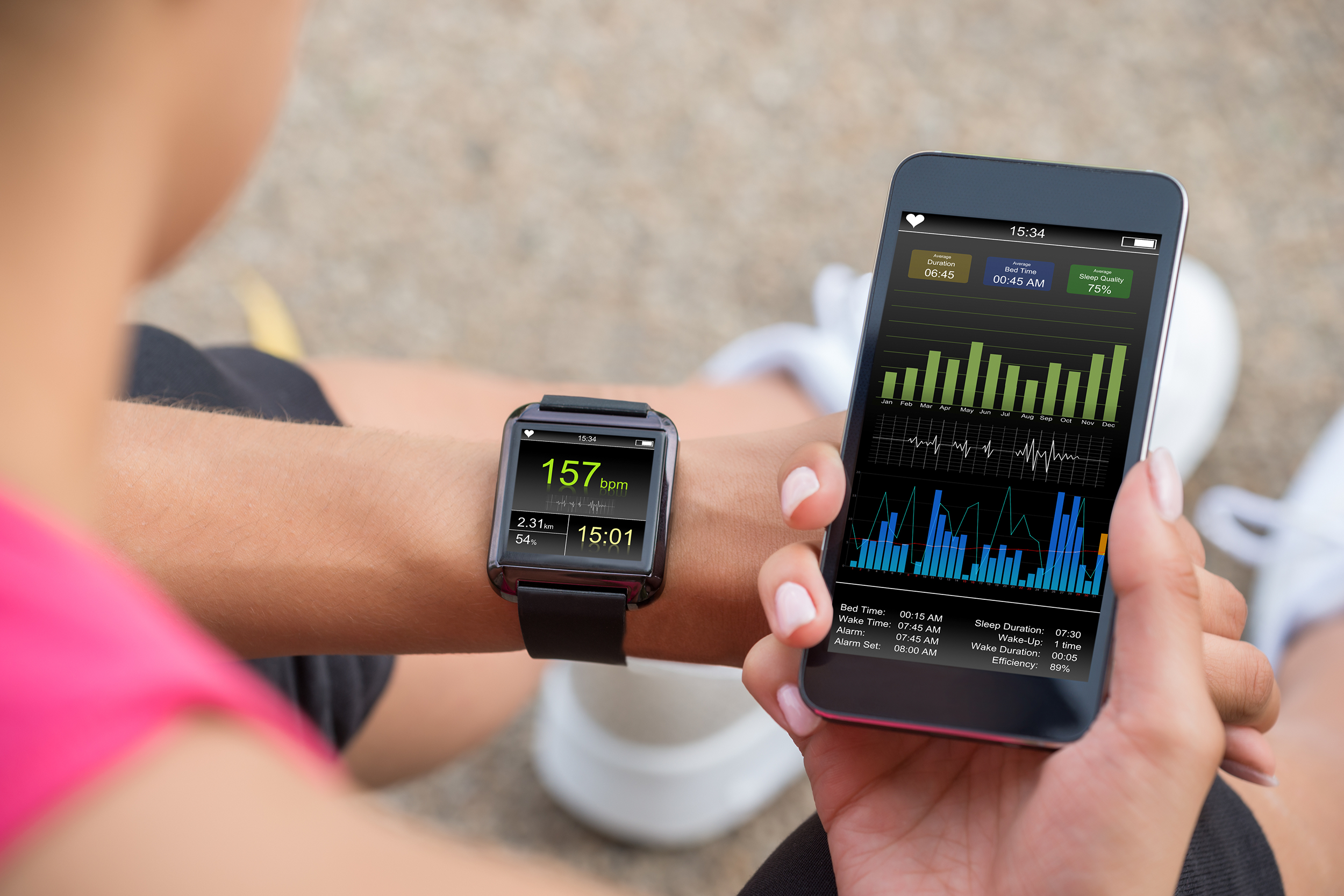 Fitness app and watch