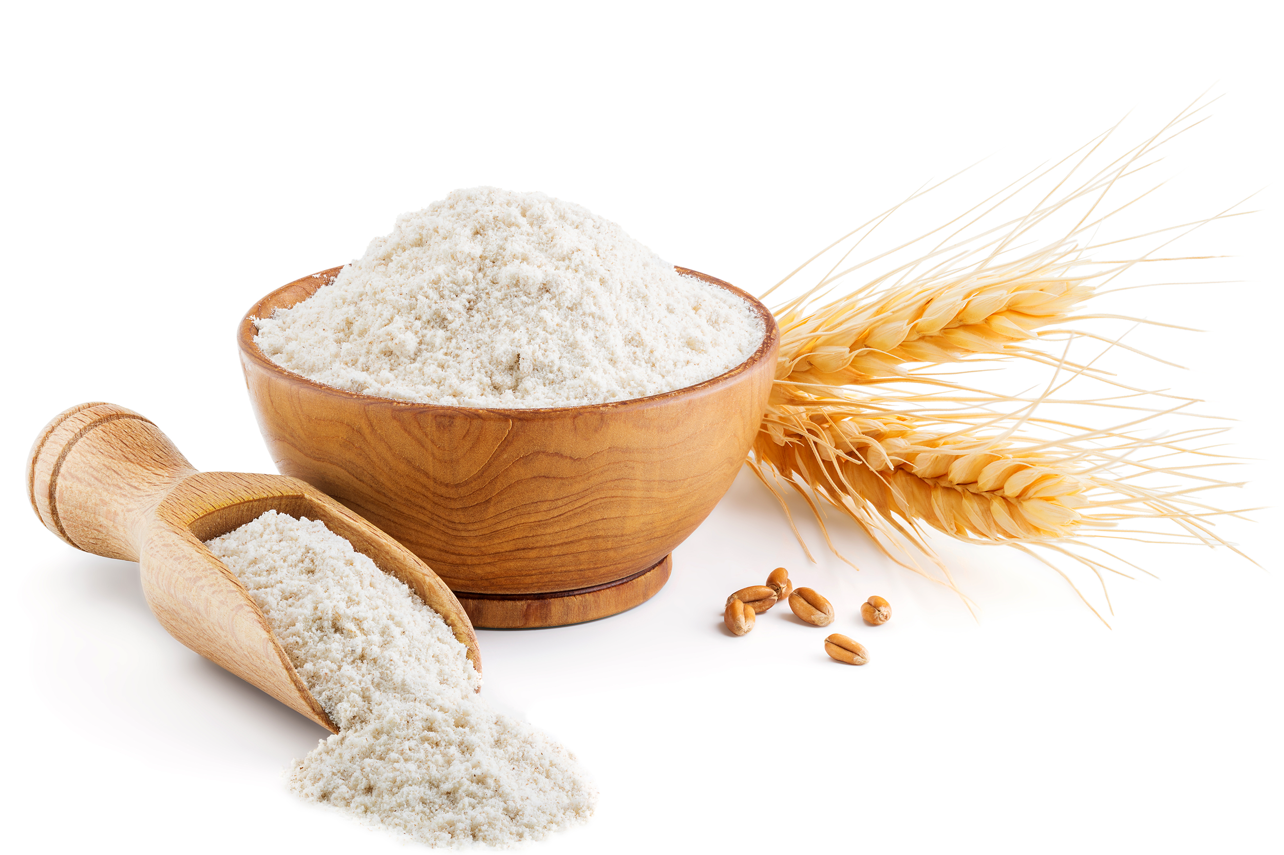 Bowl of flour and wheat